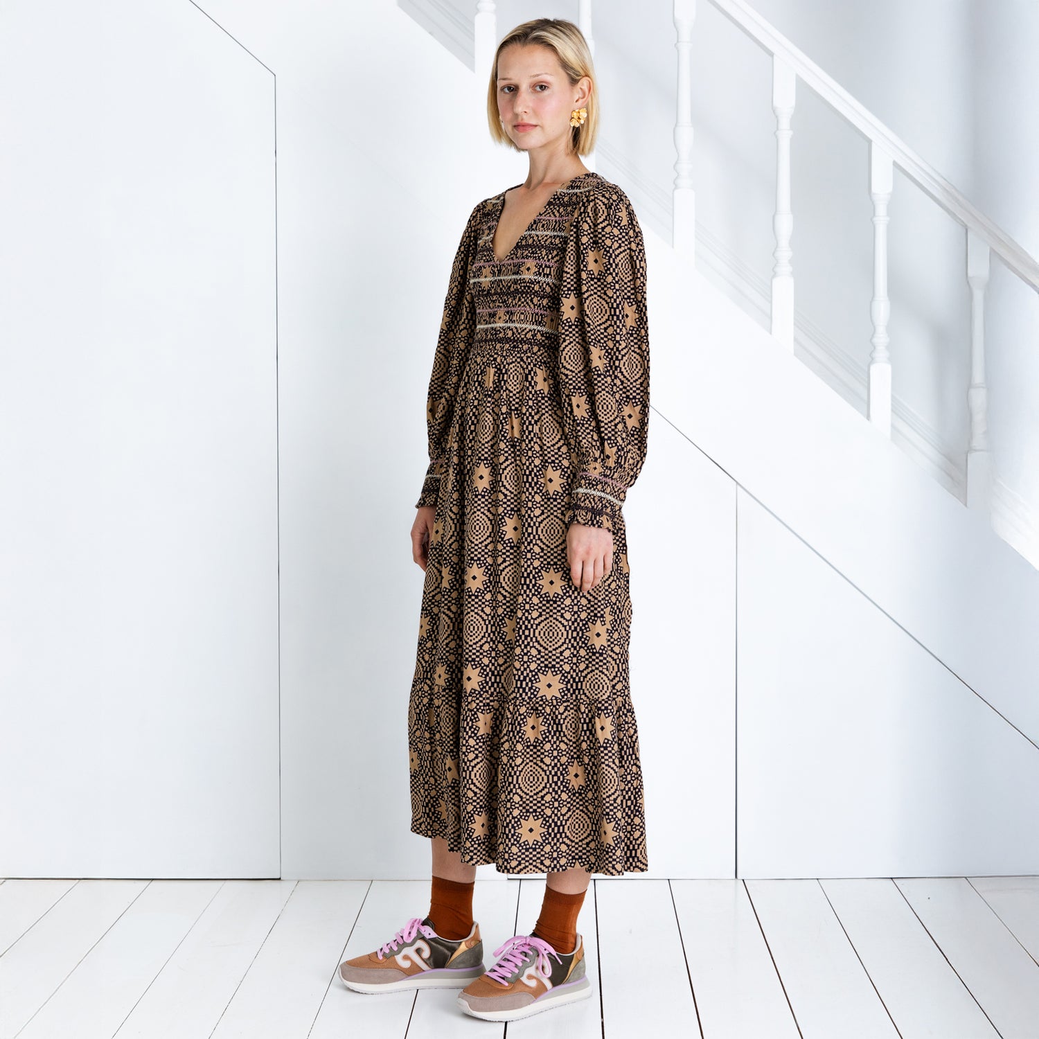 Troy Dress - Midnight Sand