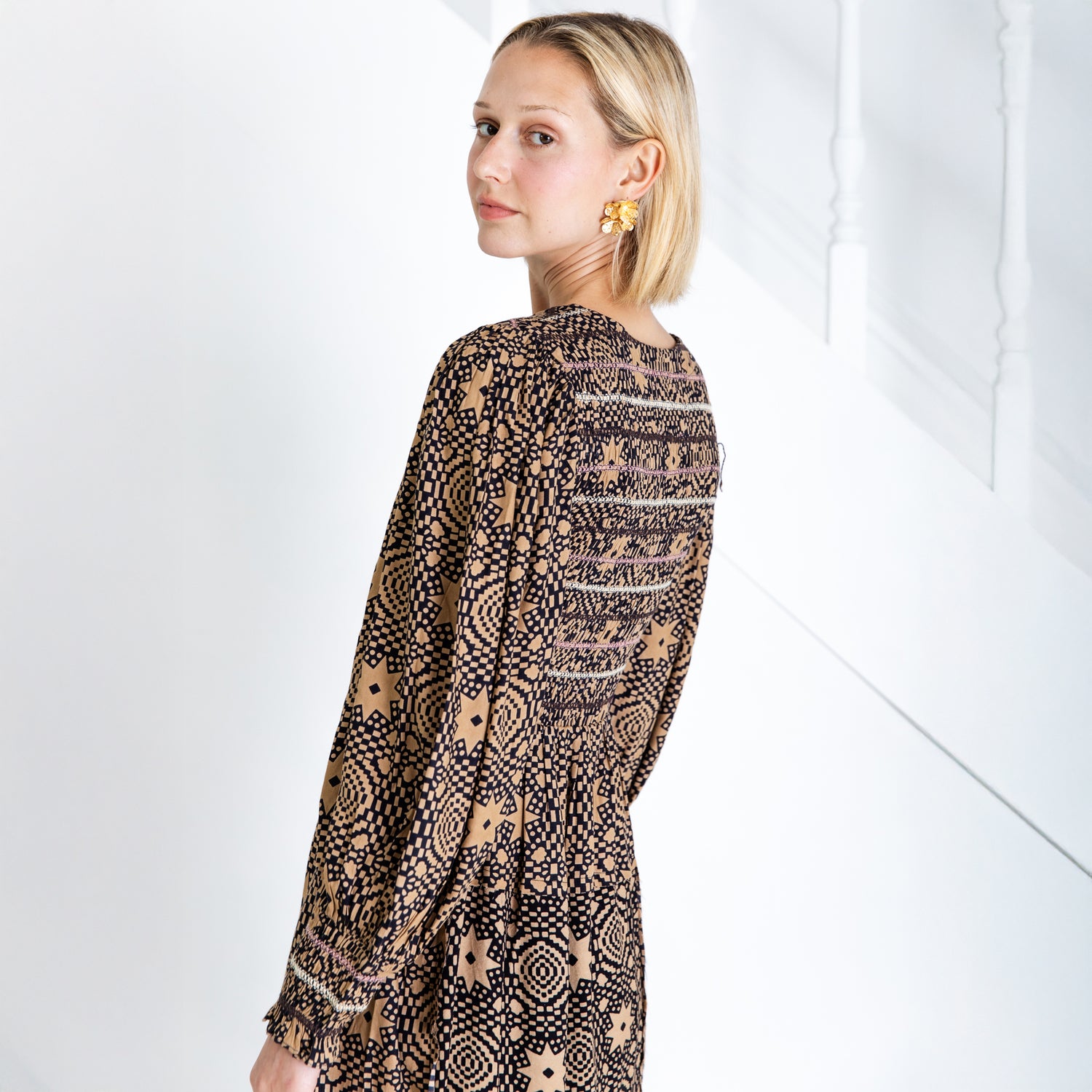 Troy Dress - Midnight Sand