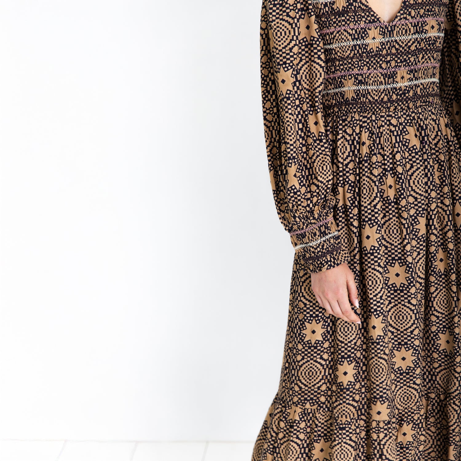 Troy Dress - Midnight Sand