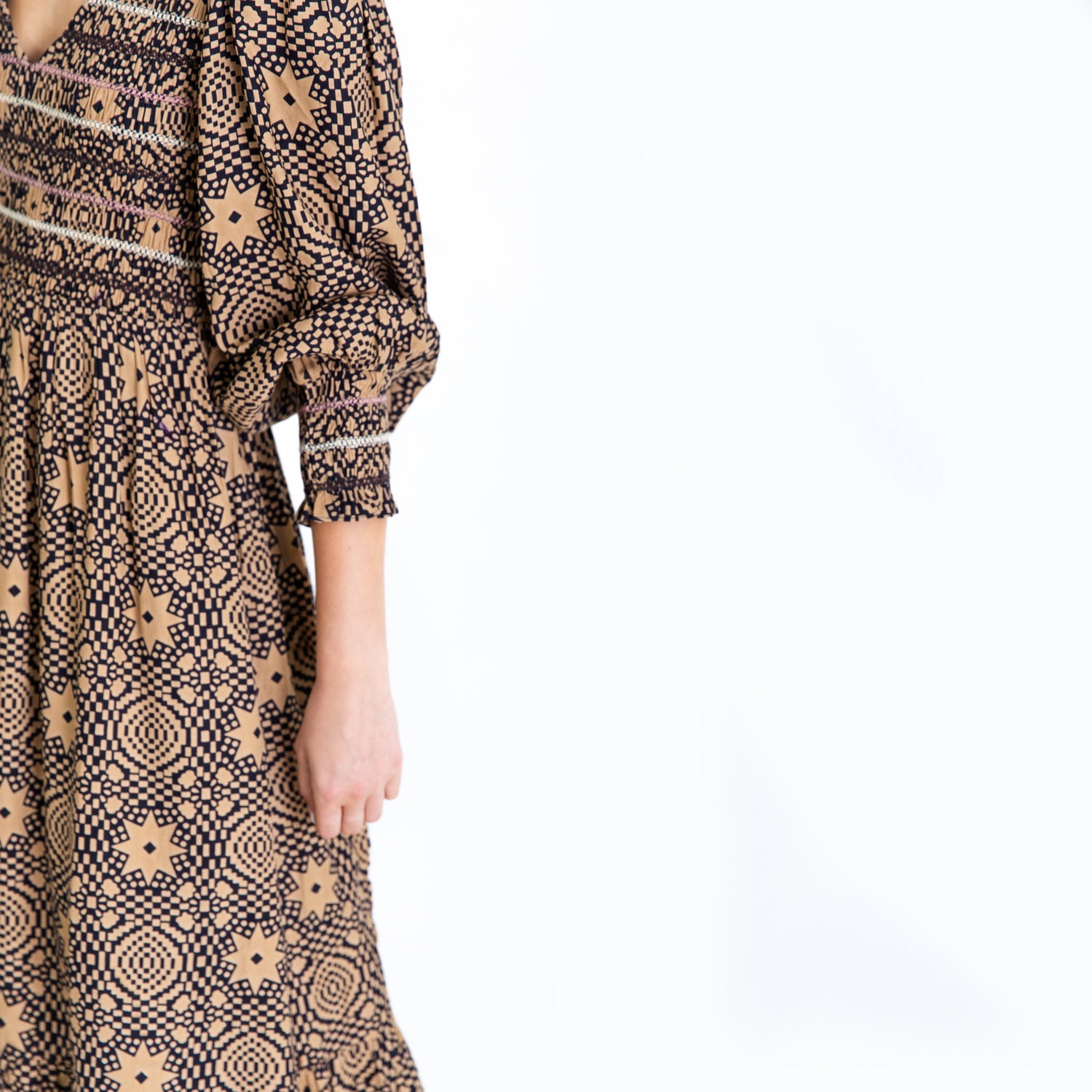 Troy Dress - Midnight Sand