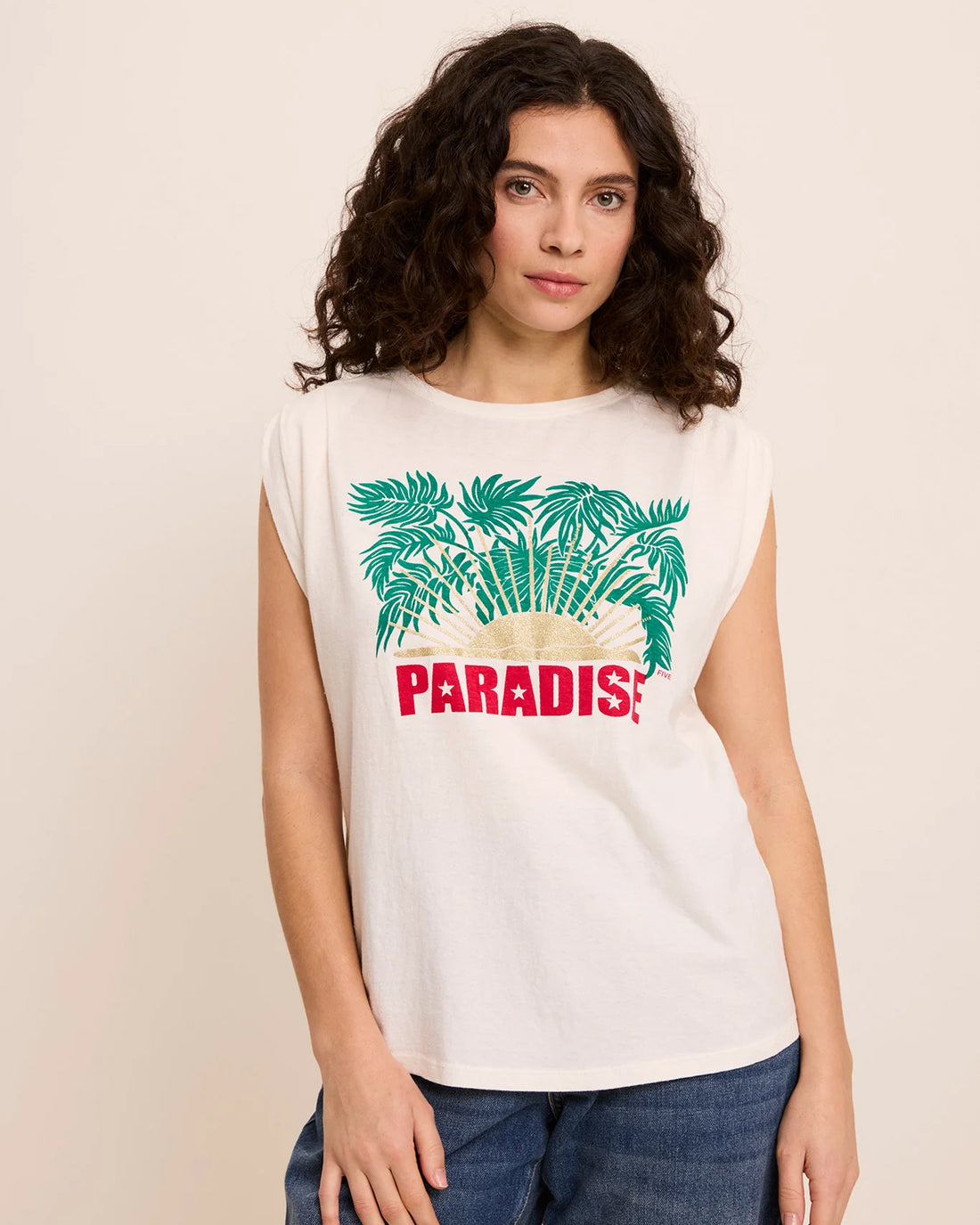 Slogan T Shirt - Off White