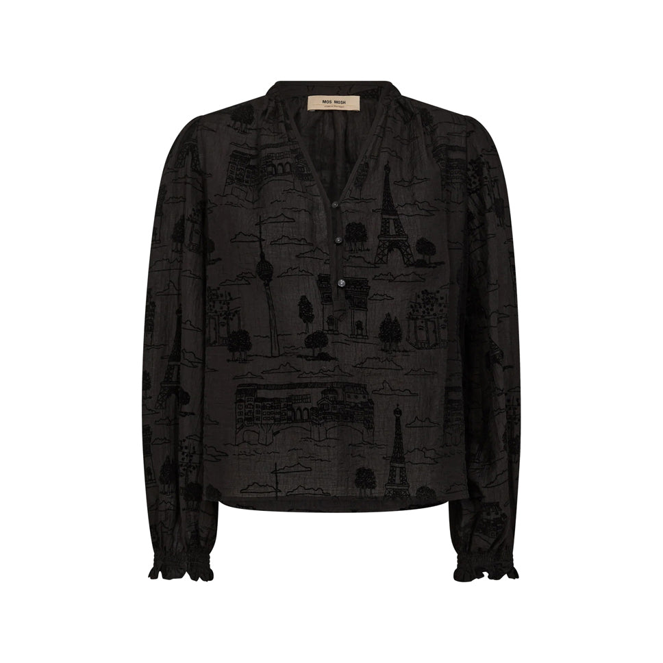 Tazzin Tale Light Blouse - Black