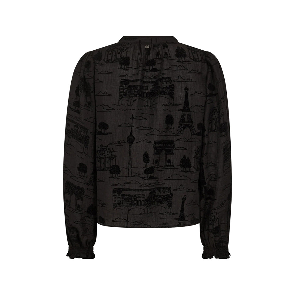 Tazzin Tale Light Blouse - Black
