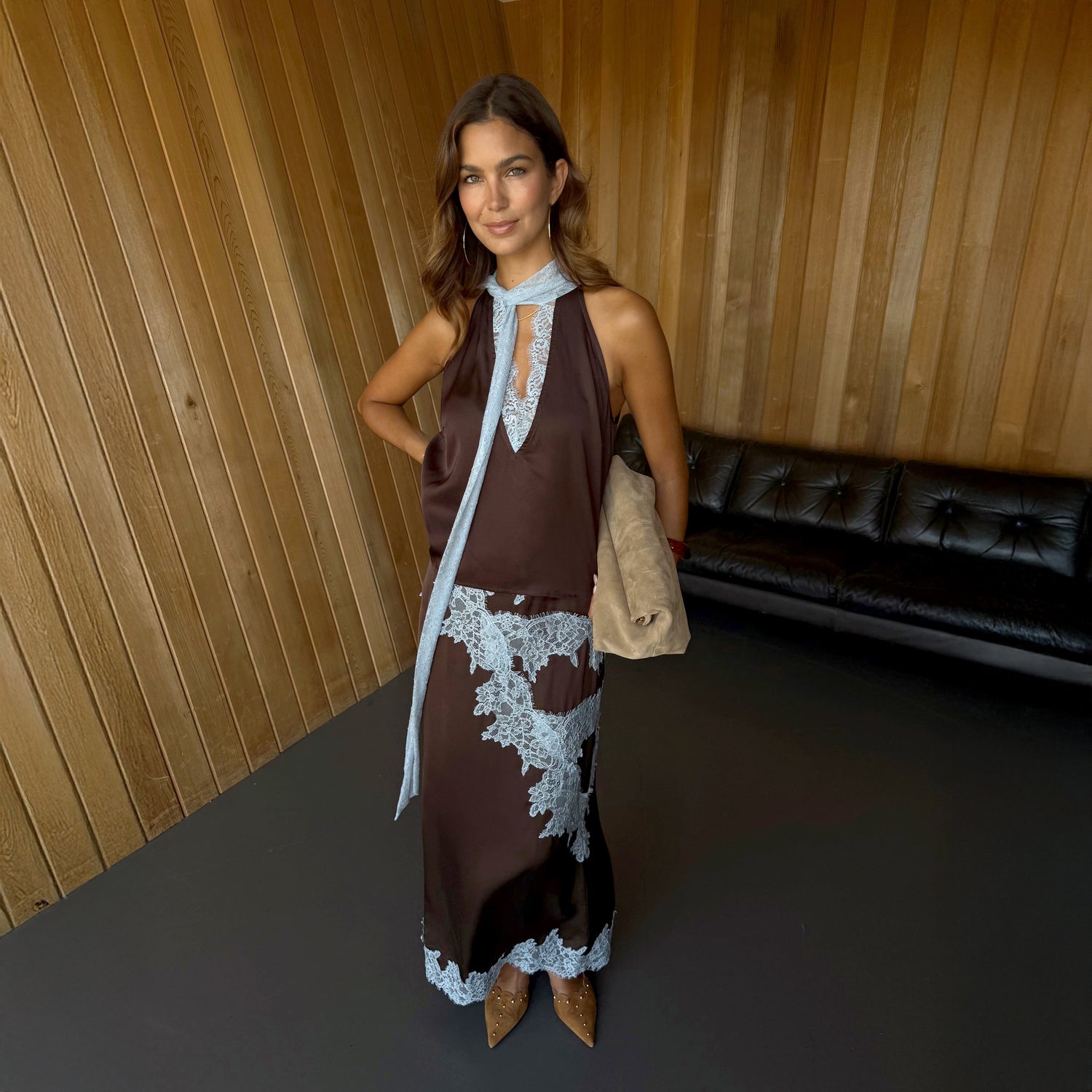 Chocolate Lily Skirt - Brown