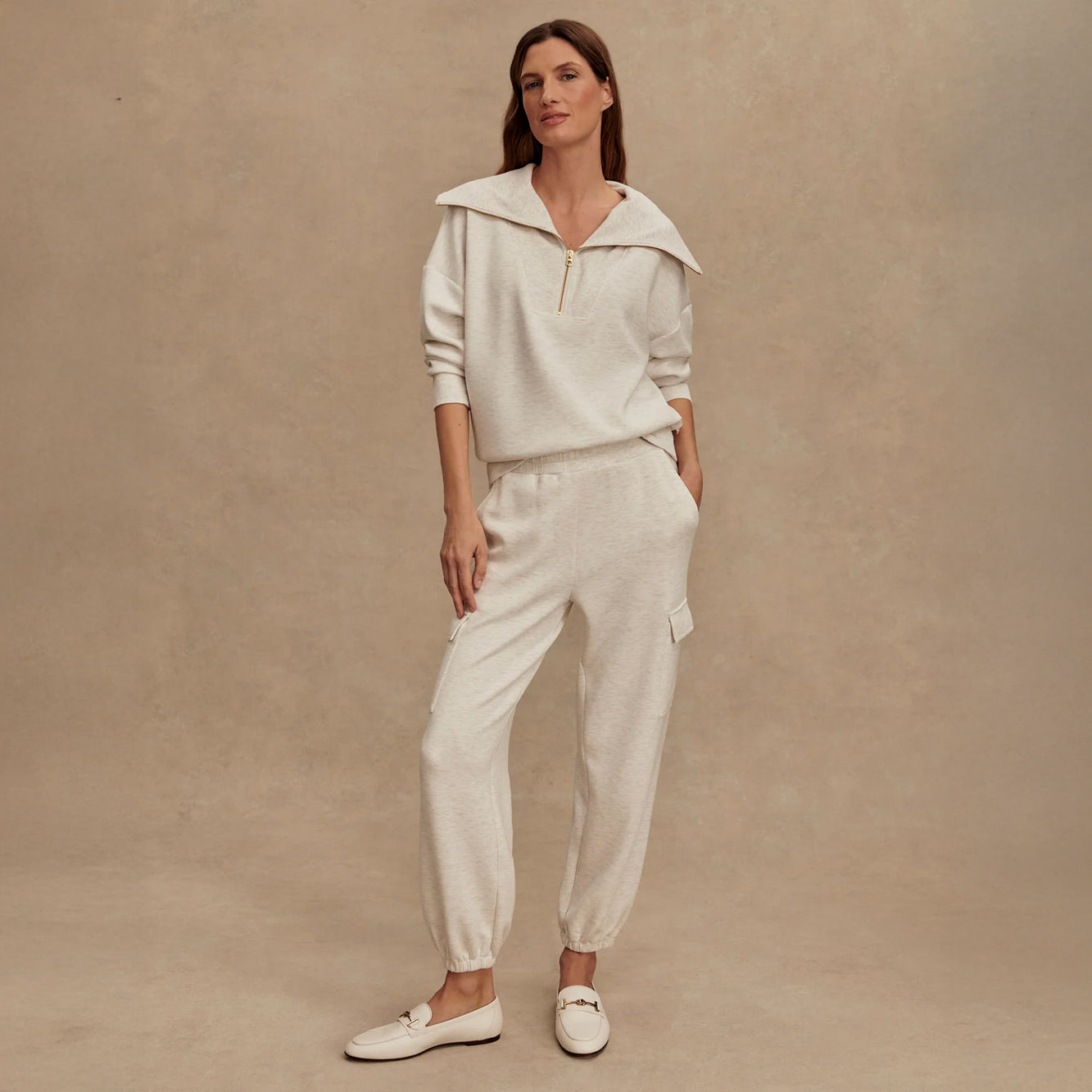The Cargo Pant 27.5 - Ivory Marl