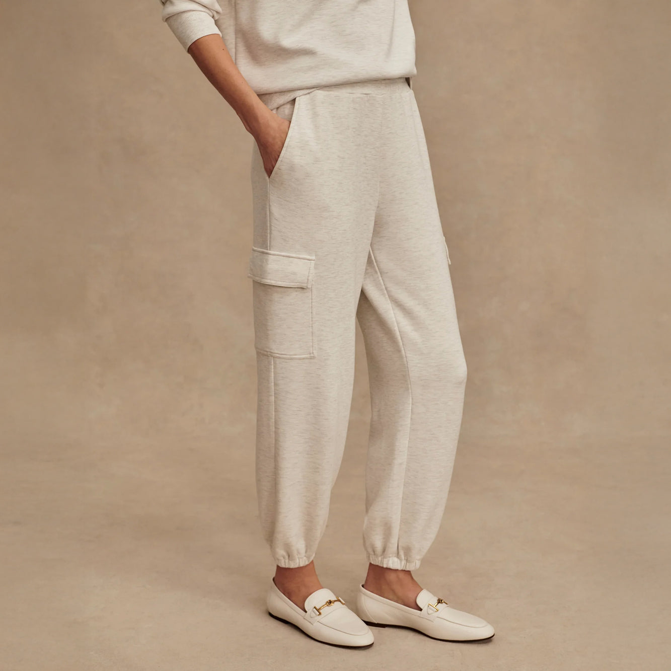 The Cargo Pant 27.5 - Ivory Marl
