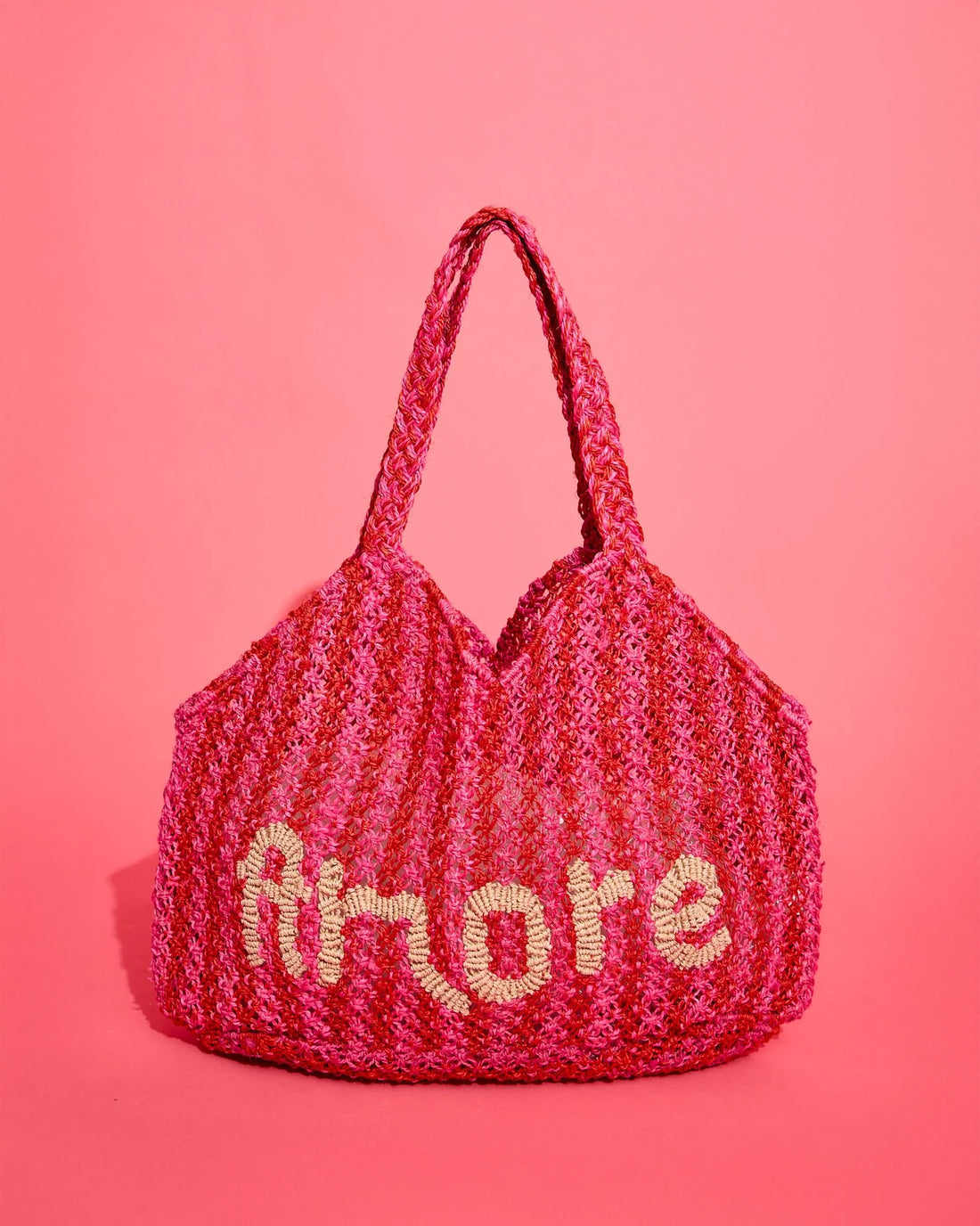 Dora Amore Jute Bag - Scarlet