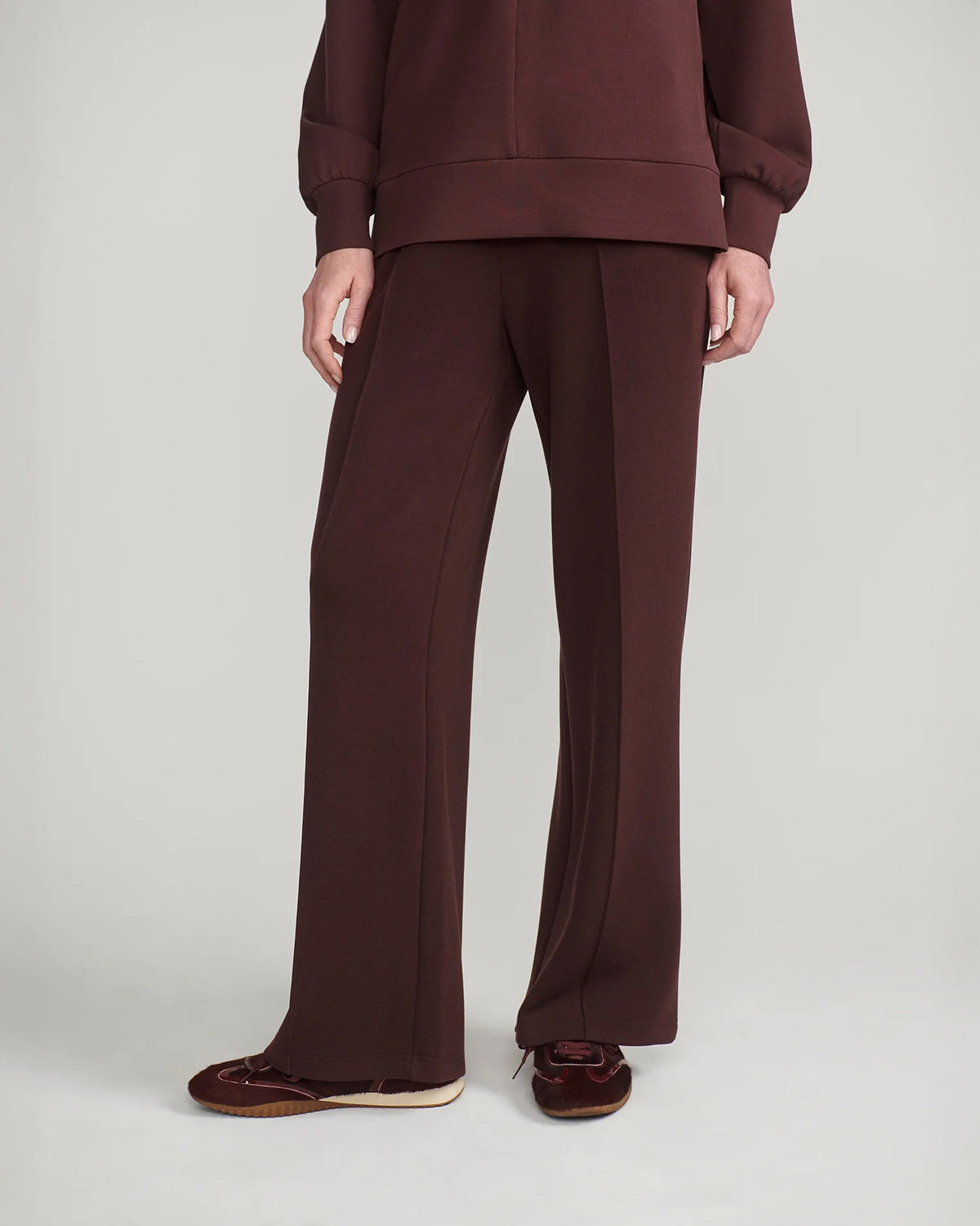 The Wide Leg Pant 30 - Deep Mahogany