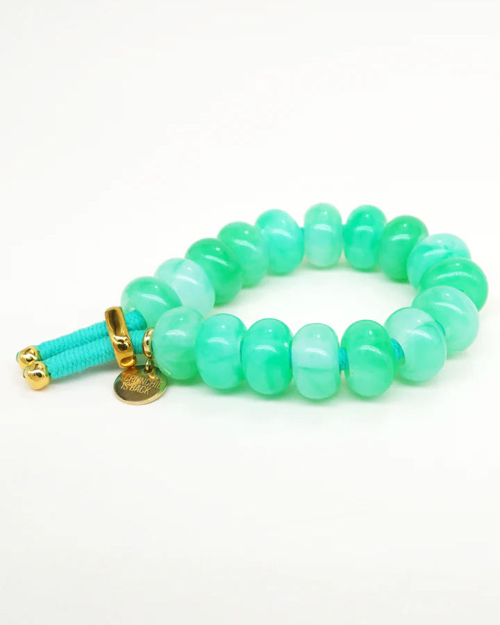 Transparent Bobble Bangle - Green