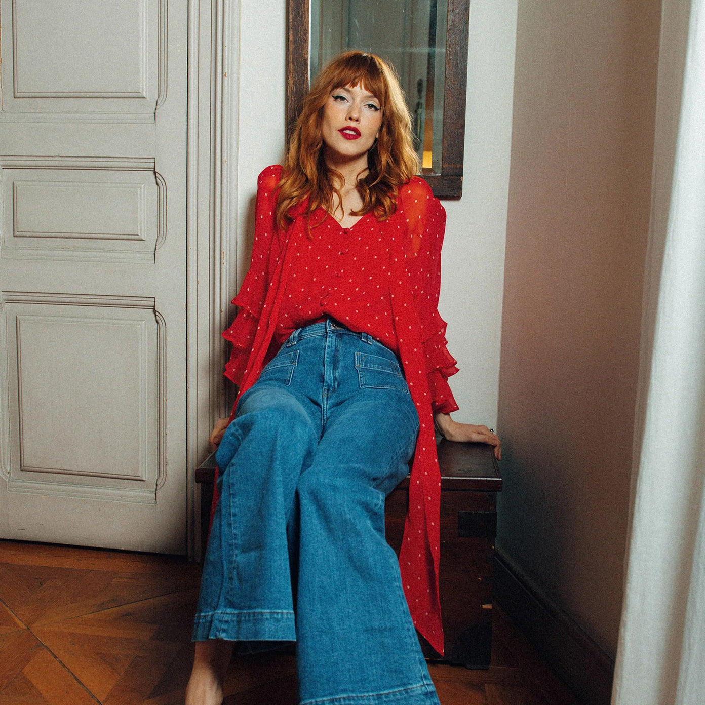 Trina Blouse - Red