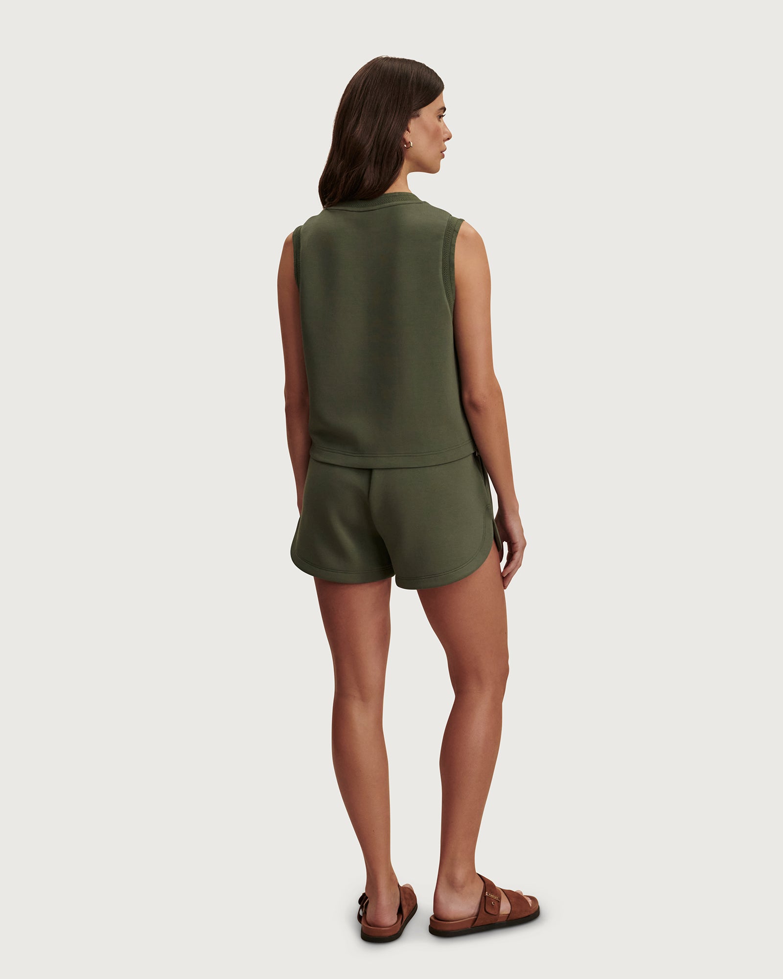 Shea Crop Tank - Thyme