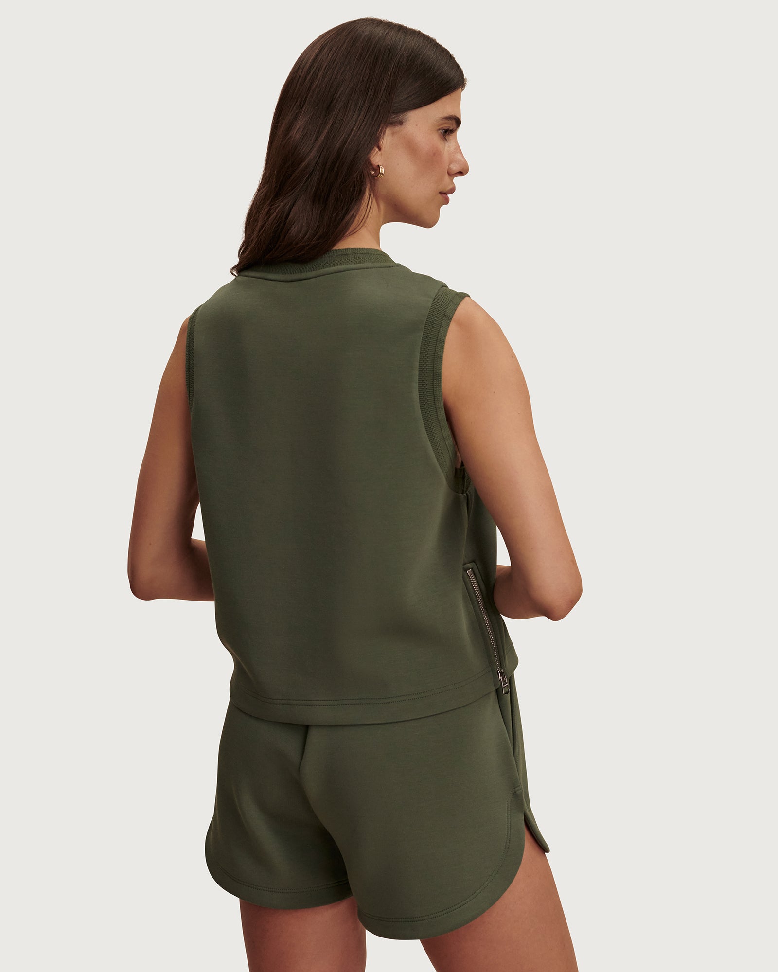 Shea Crop Tank - Thyme