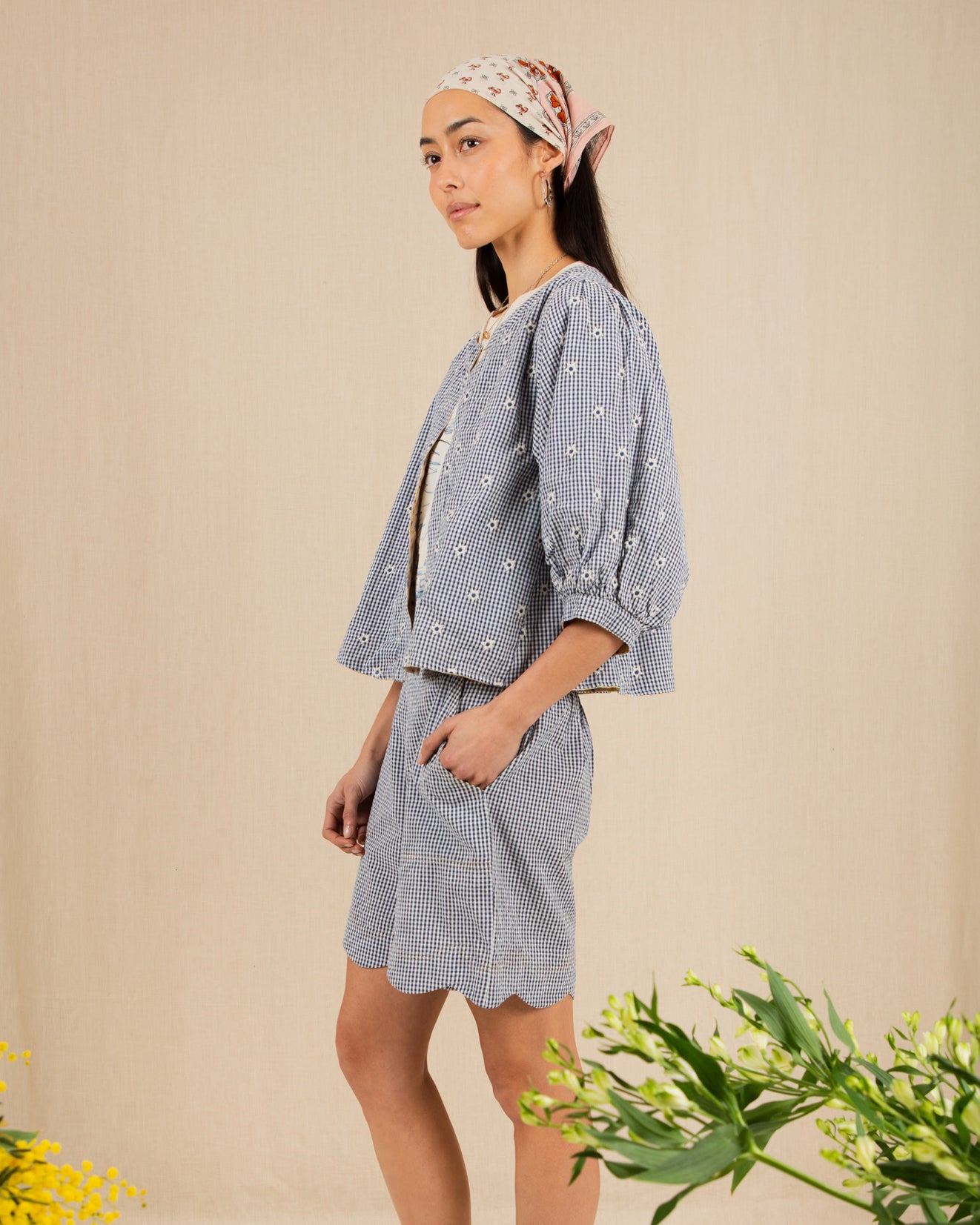 Vida Reversible Jacket - Navy/Lemon Zest