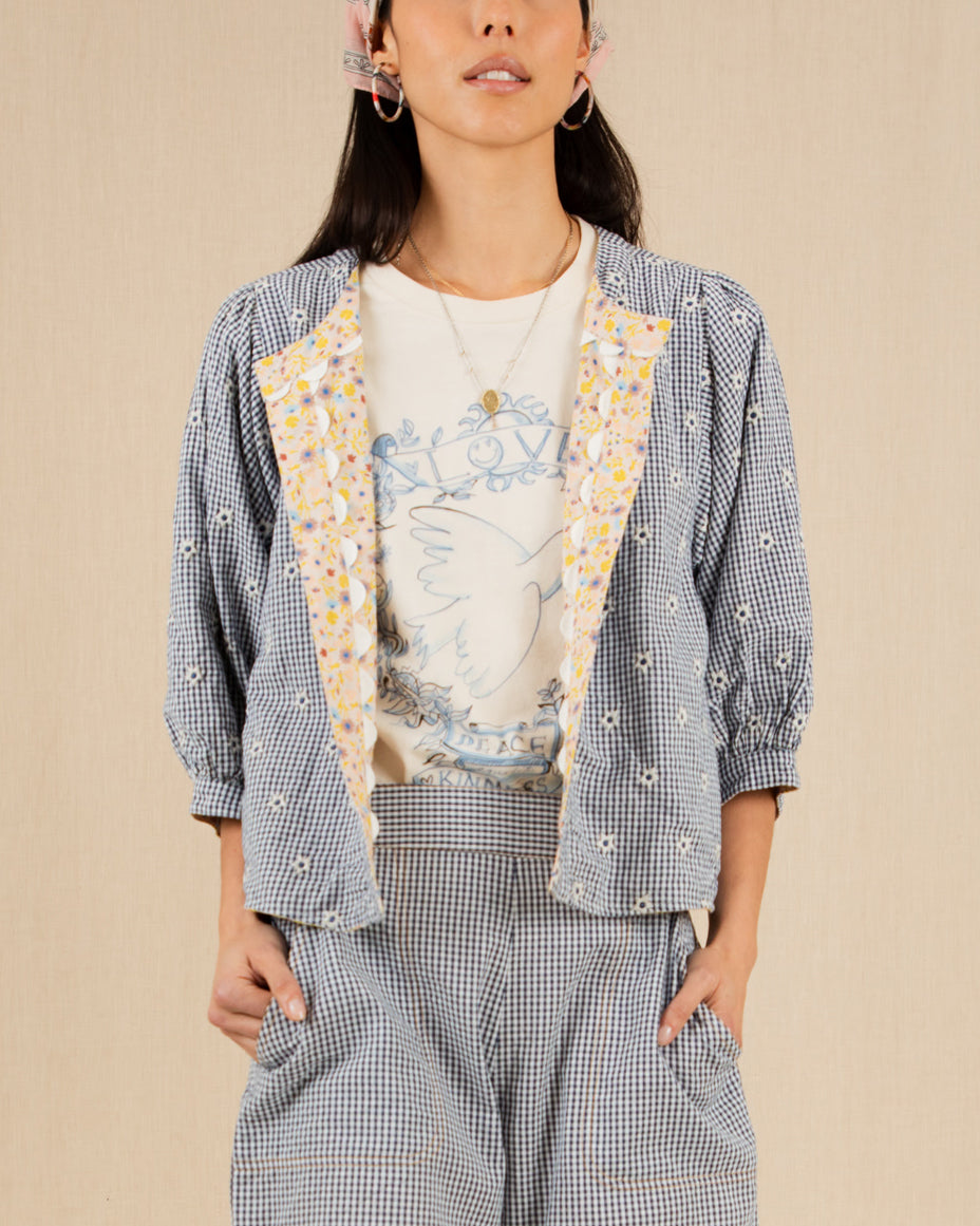 Vida Reversible Jacket - Navy/Lemon Zest