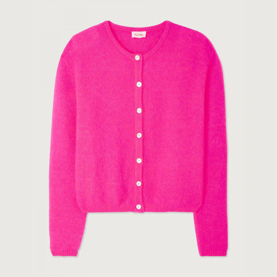 Vitow Cardigan - Neon Pink Melange