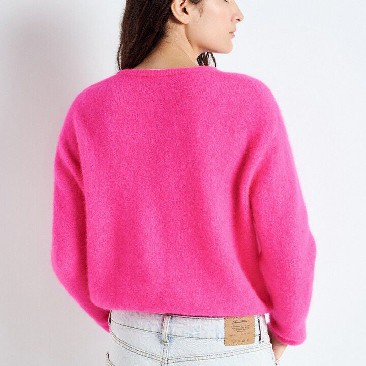Vitow Cardigan - Neon Pink Melange