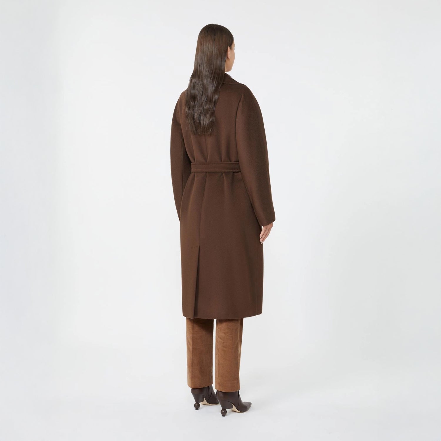 Resina Tie Waist Coat - Chocolate