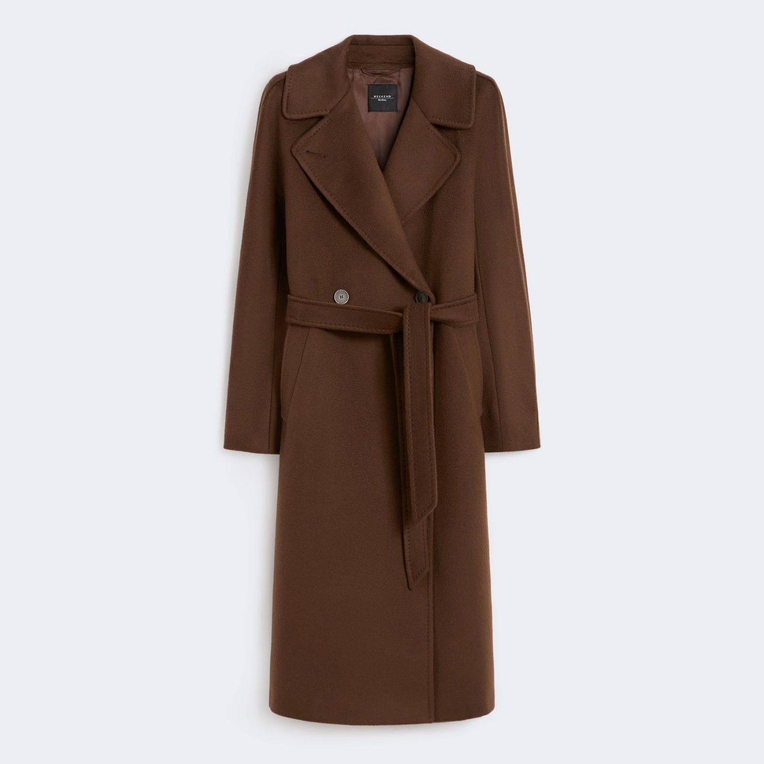 Resina Tie Waist Coat - Chocolate