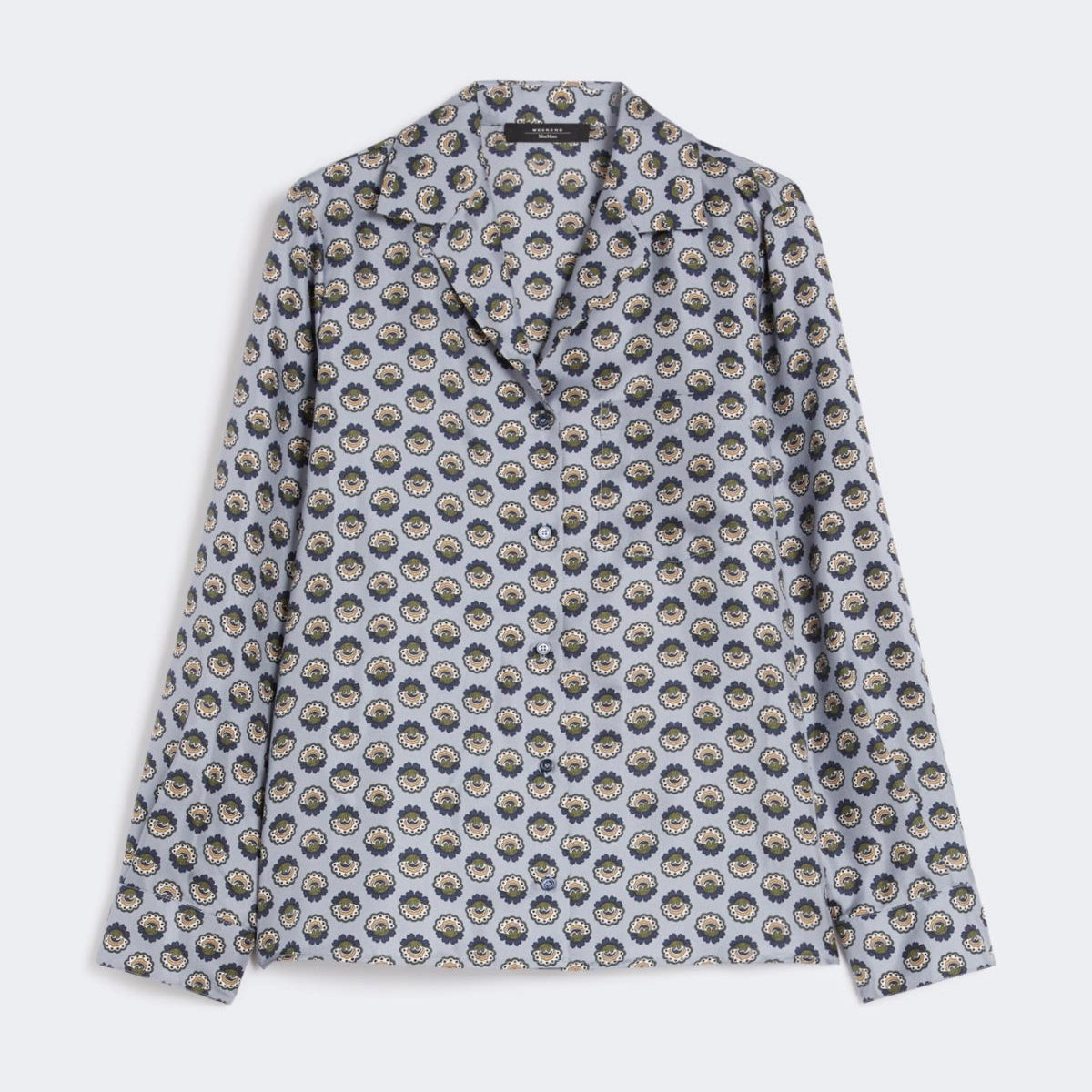 Oncia Patterned Shirt - Light Blue