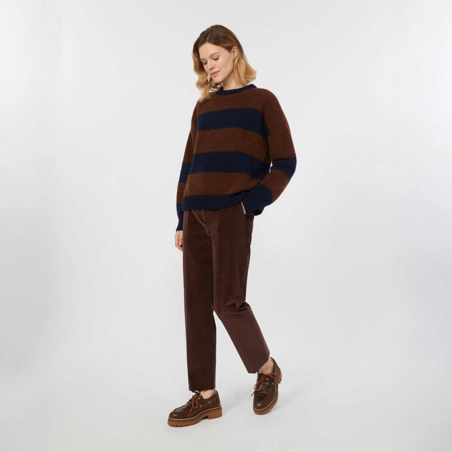 Marrucca Slim Cord Trouser - Wine