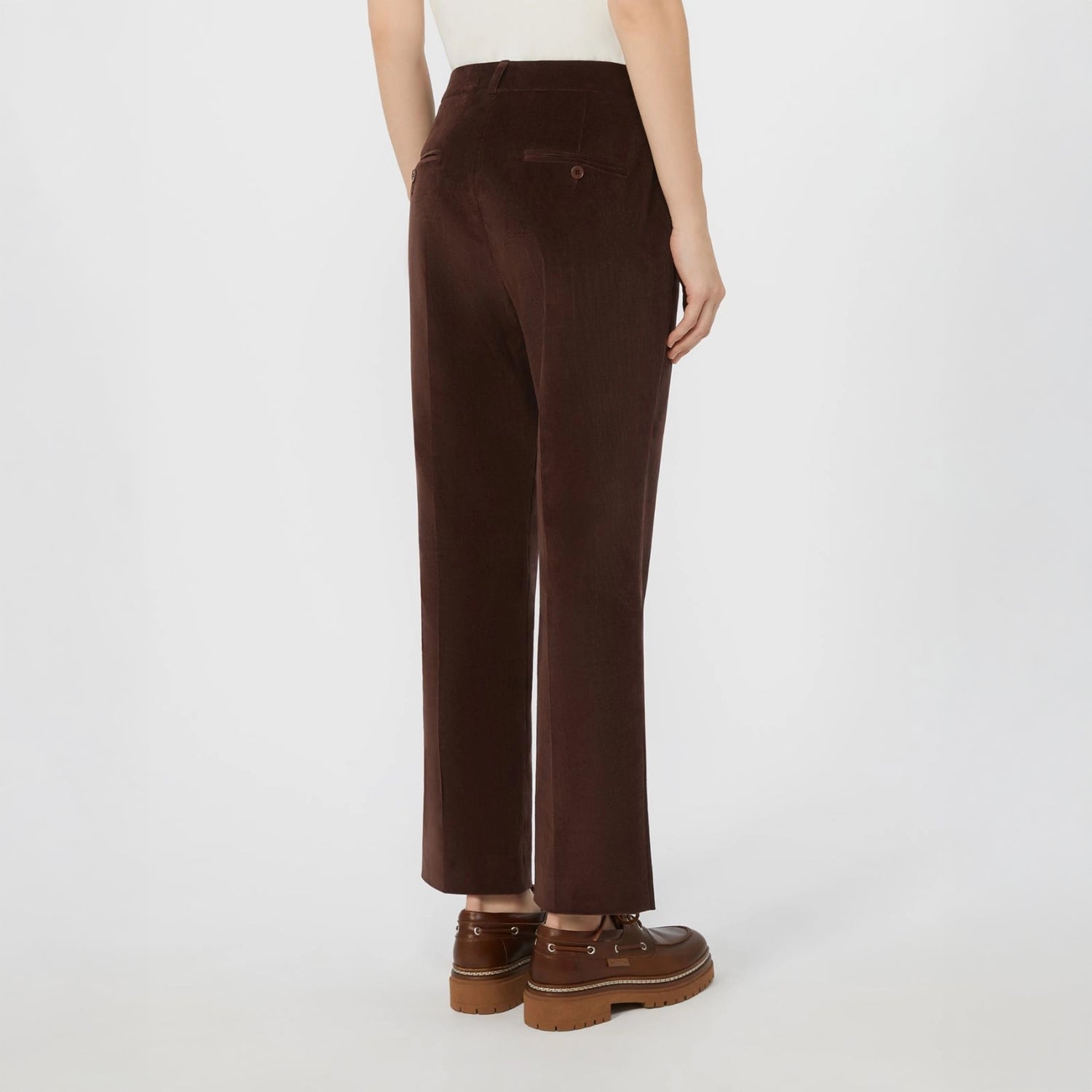 Marrucca Slim Cord Trouser - Wine