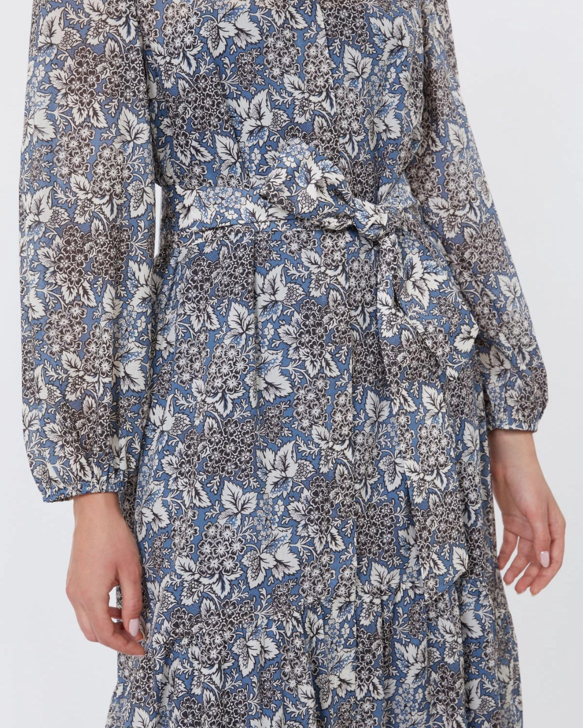 Oboli Printed Shirt Dress - Navy