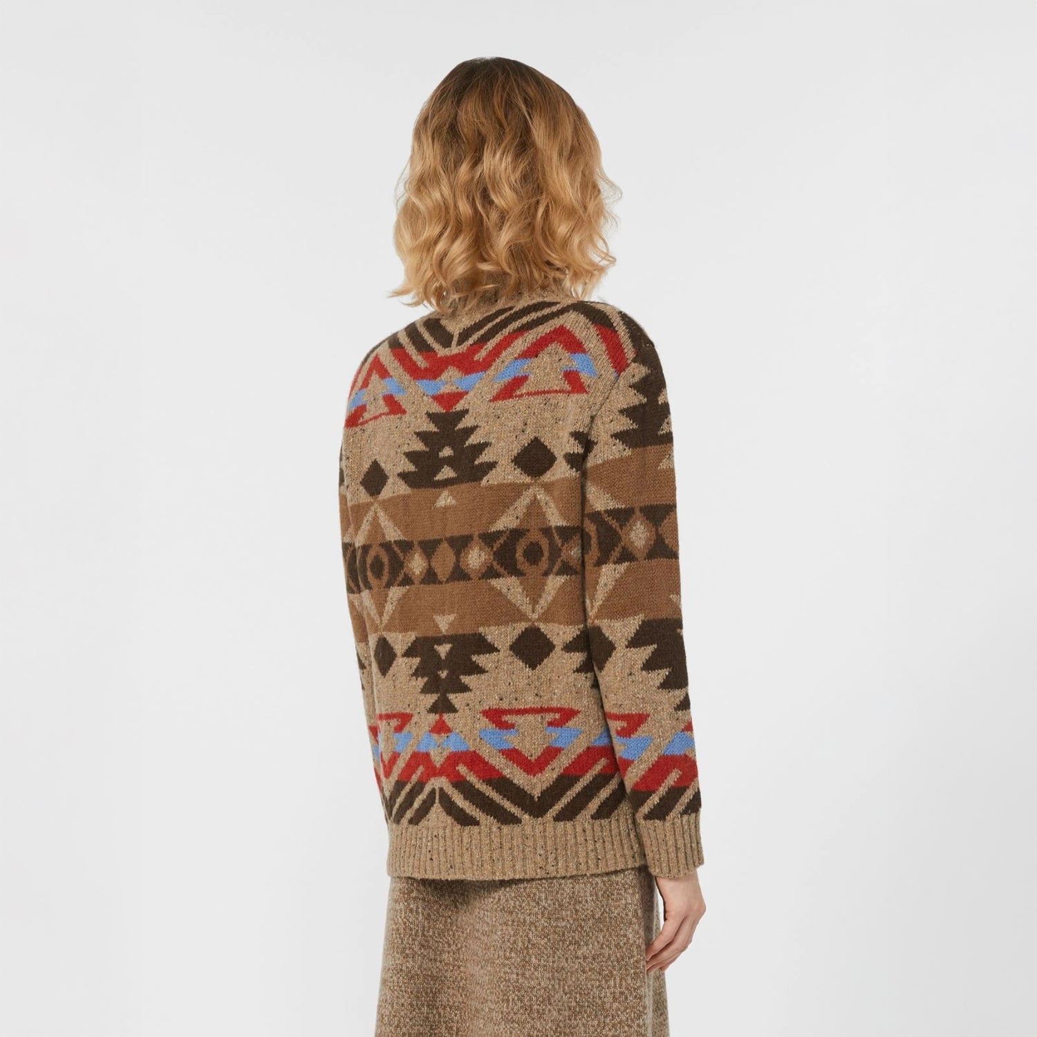 Eritrea Jumper - Brown Jacquard