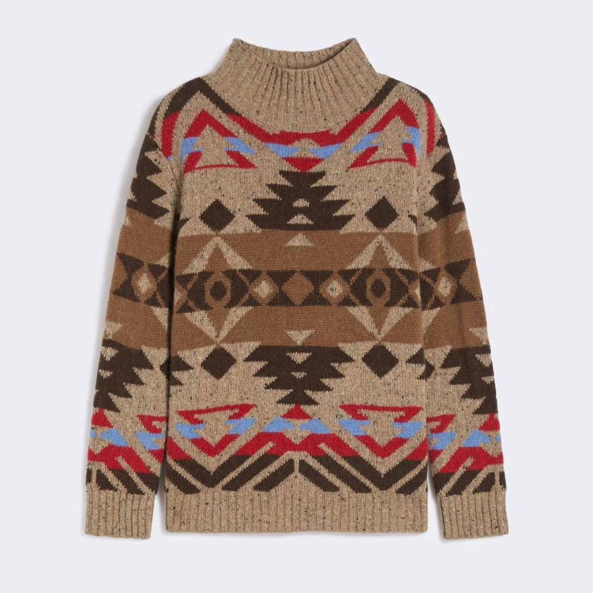 Eritrea Jumper - Brown Jacquard