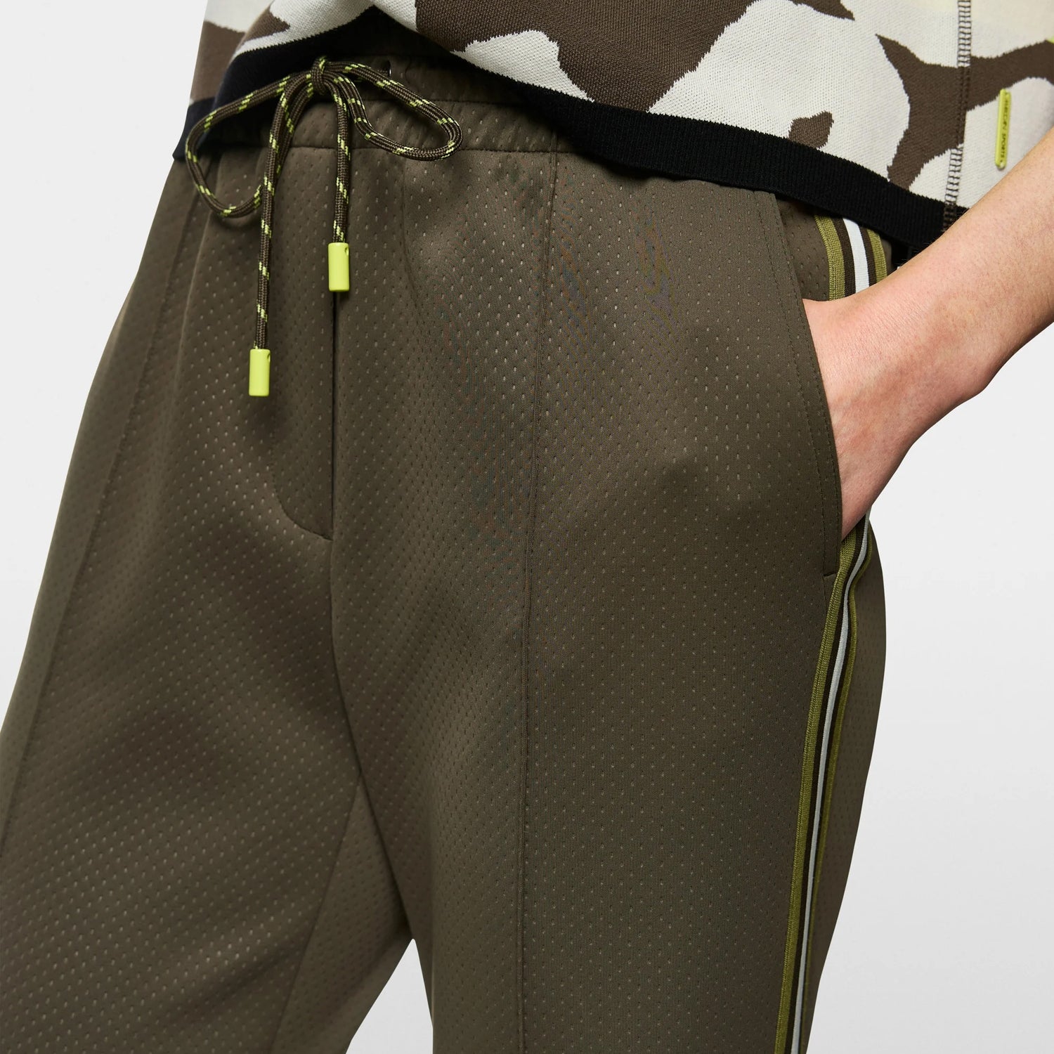 Washington Wide Leg Trousers - Olive Drab