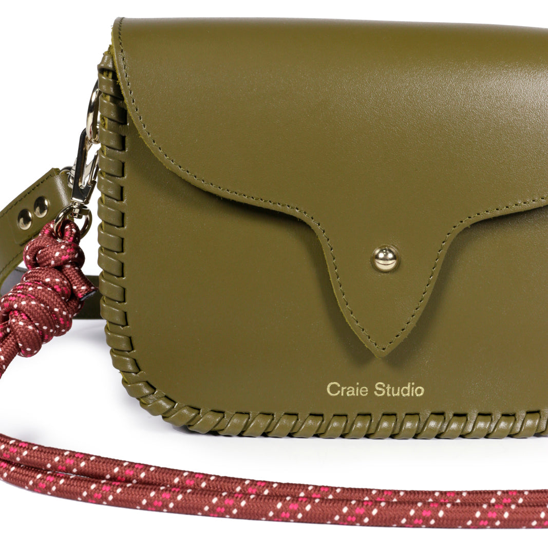 West Calf Leather Bag - Khaki