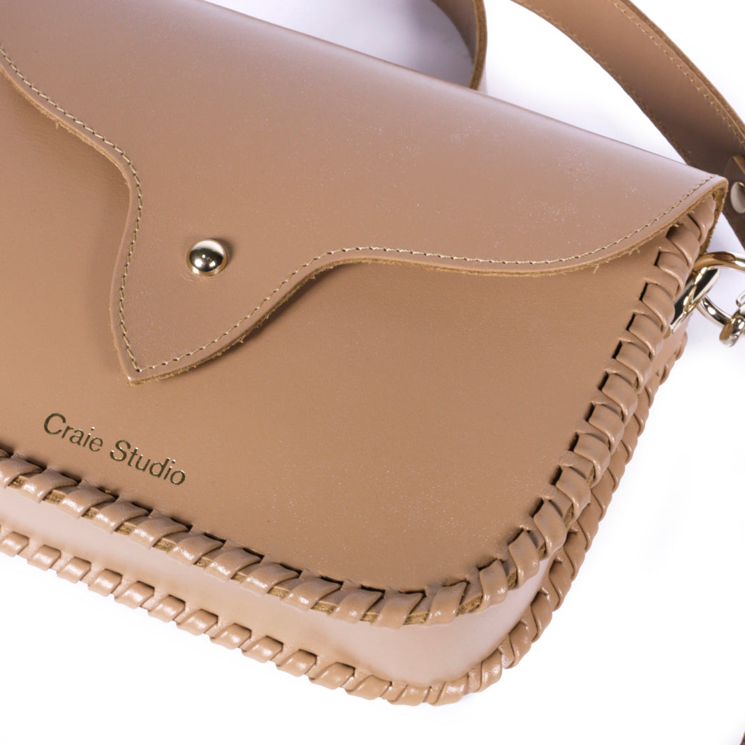 West Calf Leather Bag - Mocha