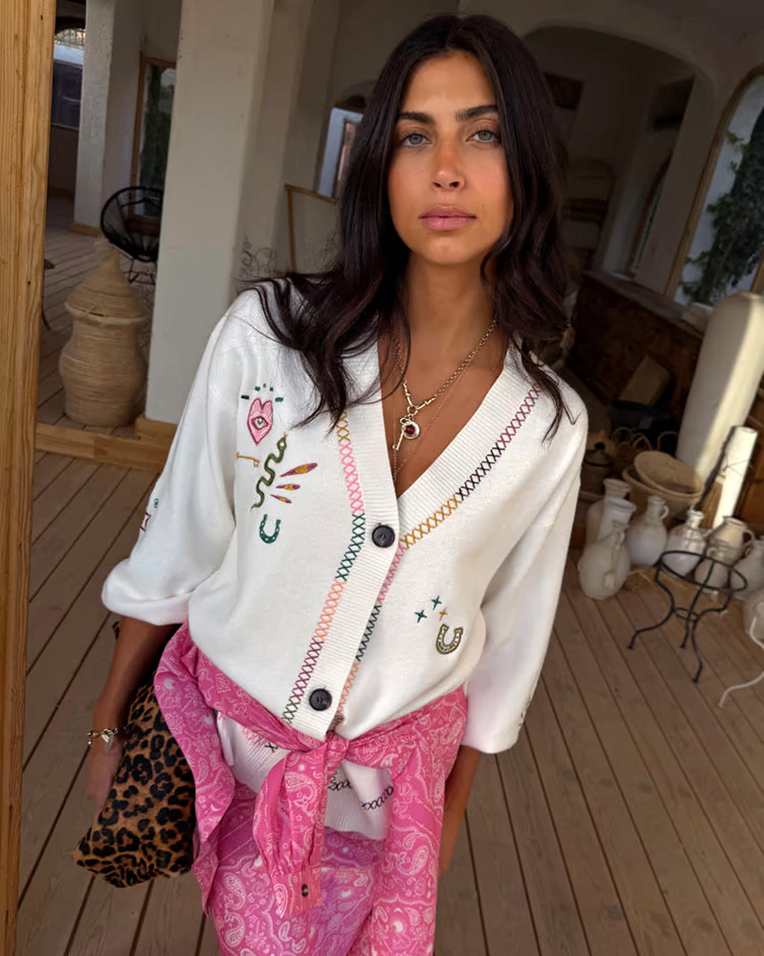 Cream Western Martha Cardigan - Cream