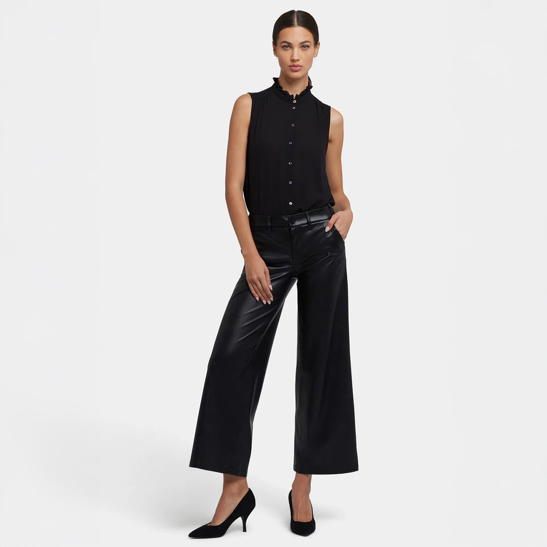 Wide Leg Trouser - Black