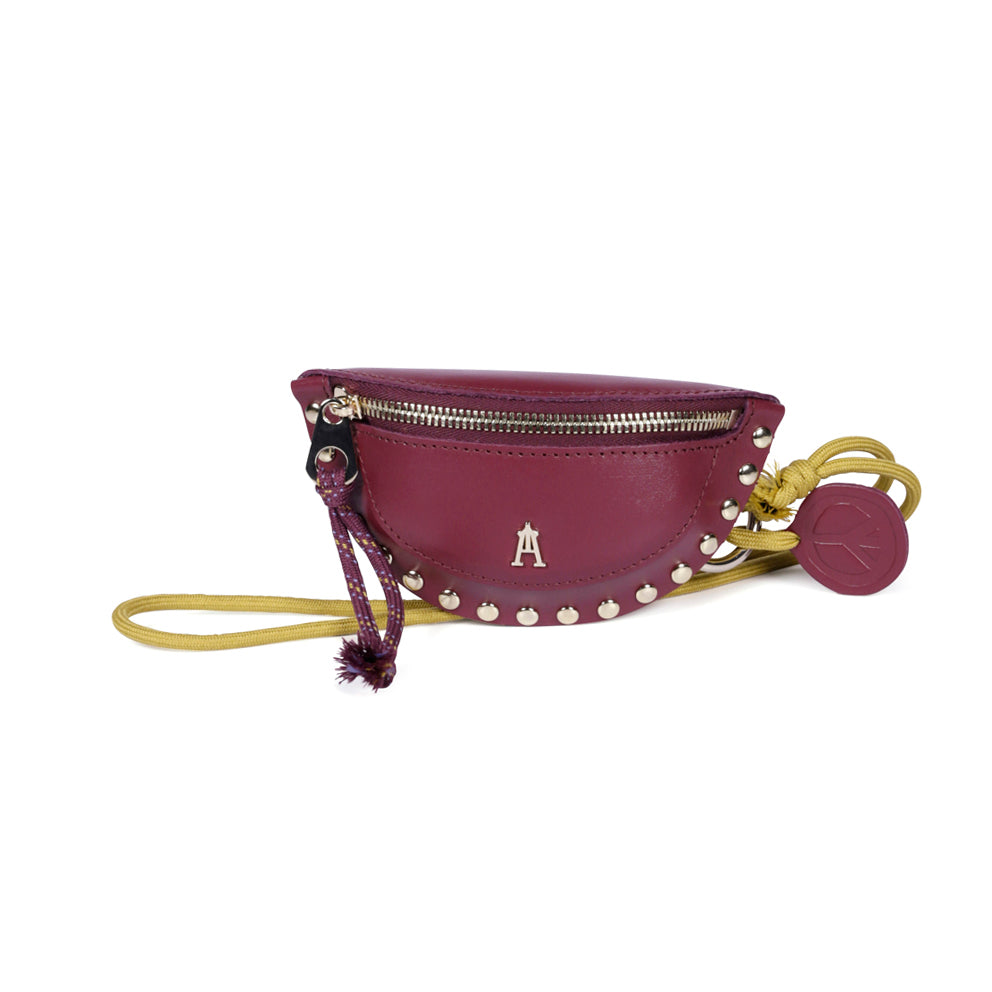 Winou Clou Calf Leather Bag - Prune