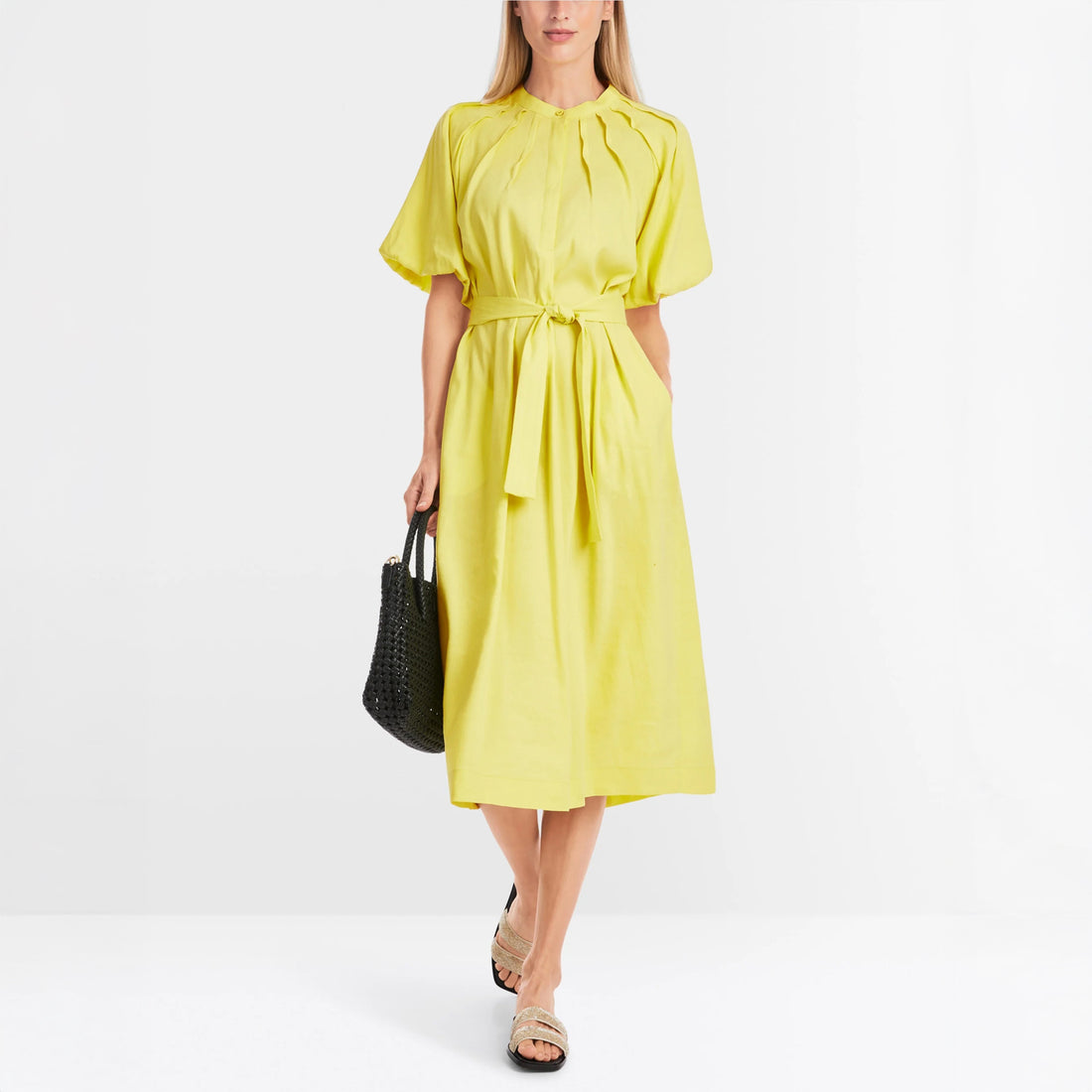 Linen Dress - Soft Lemonade