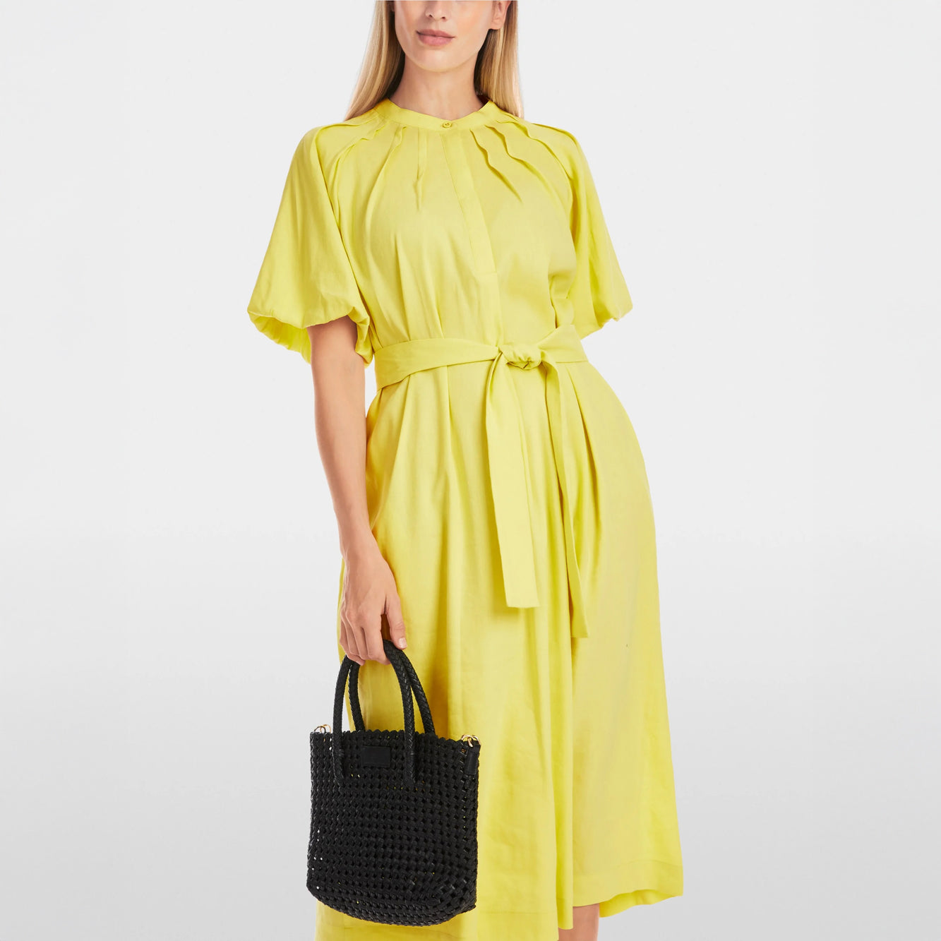 Linen Dress - Soft Lemonade
