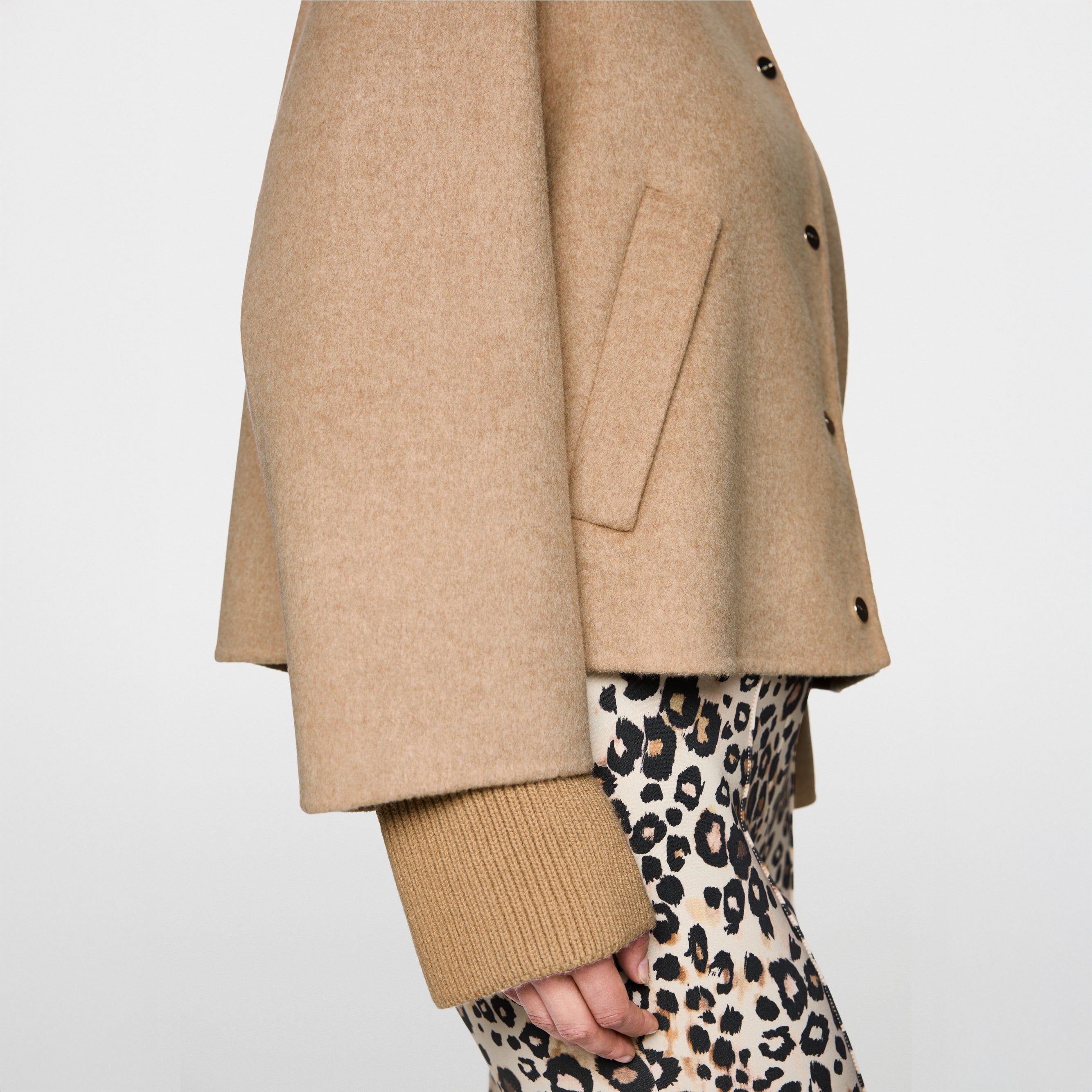 Double Face Wool Jacket - Warm Sand