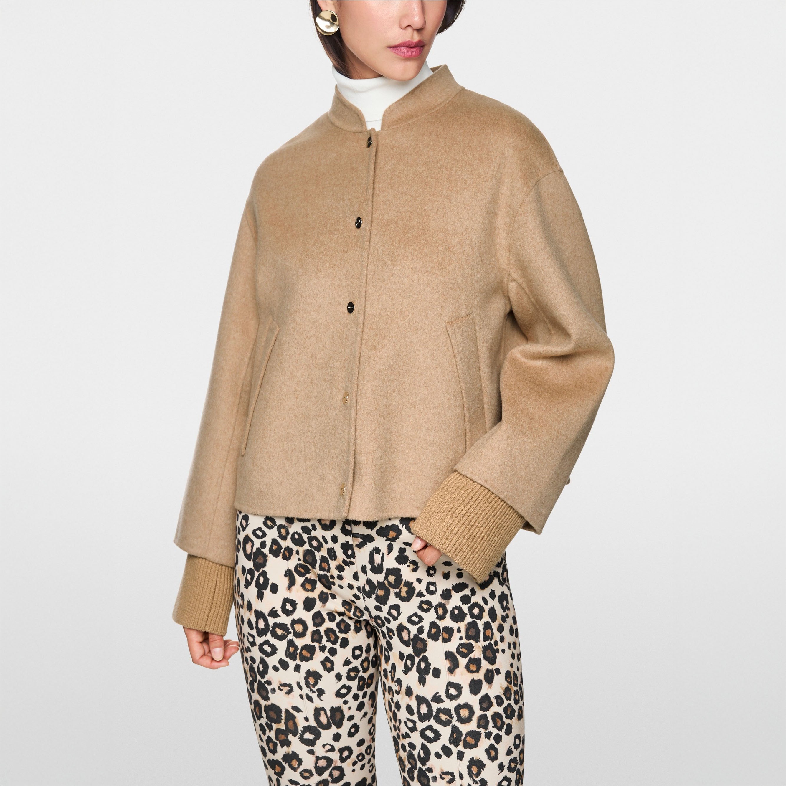 Double Face Wool Jacket - Warm Sand