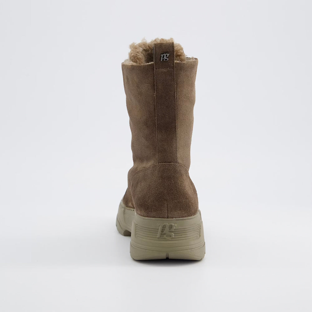Zip Front Boot - Brown