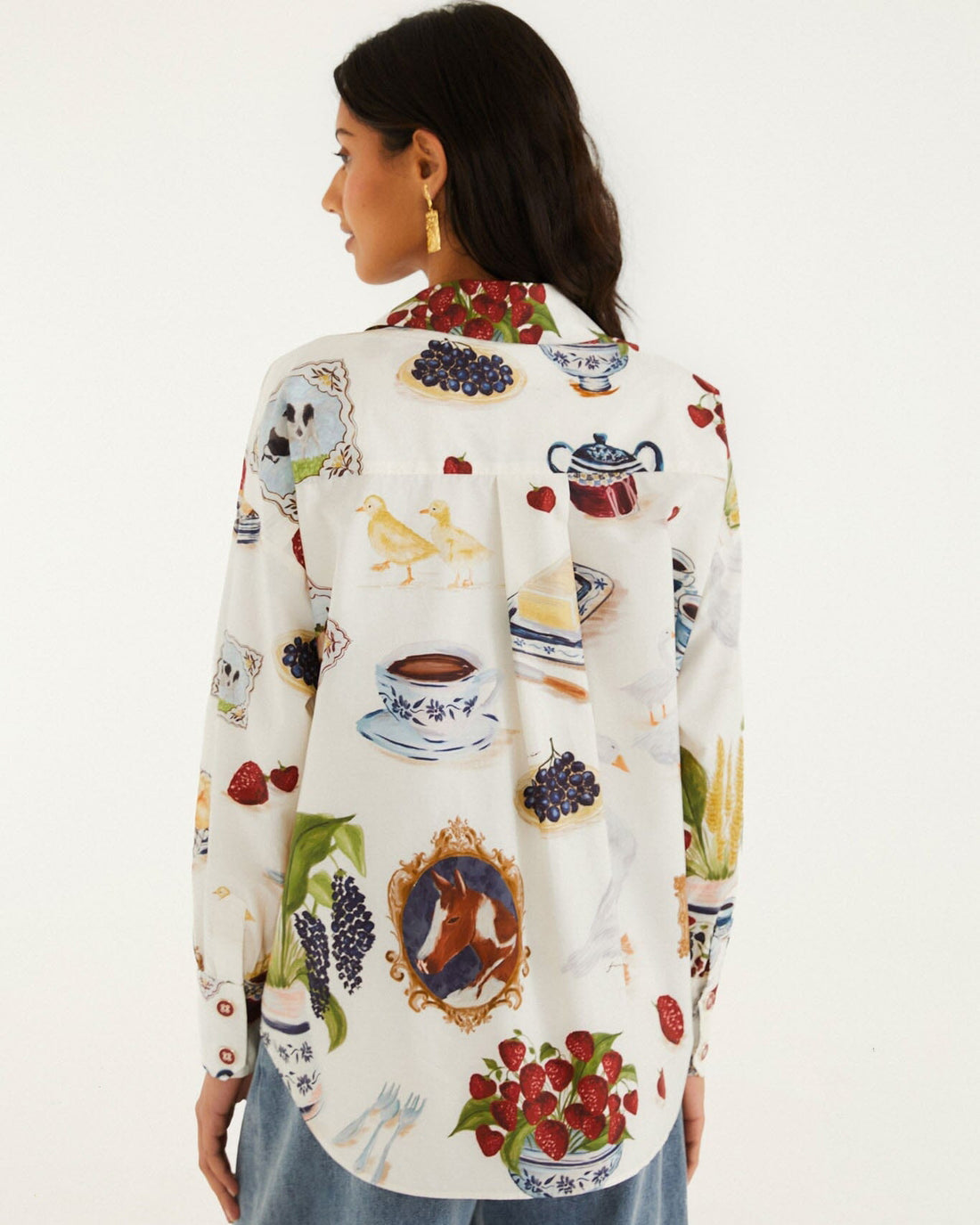 Country Table Shirt - Winter White