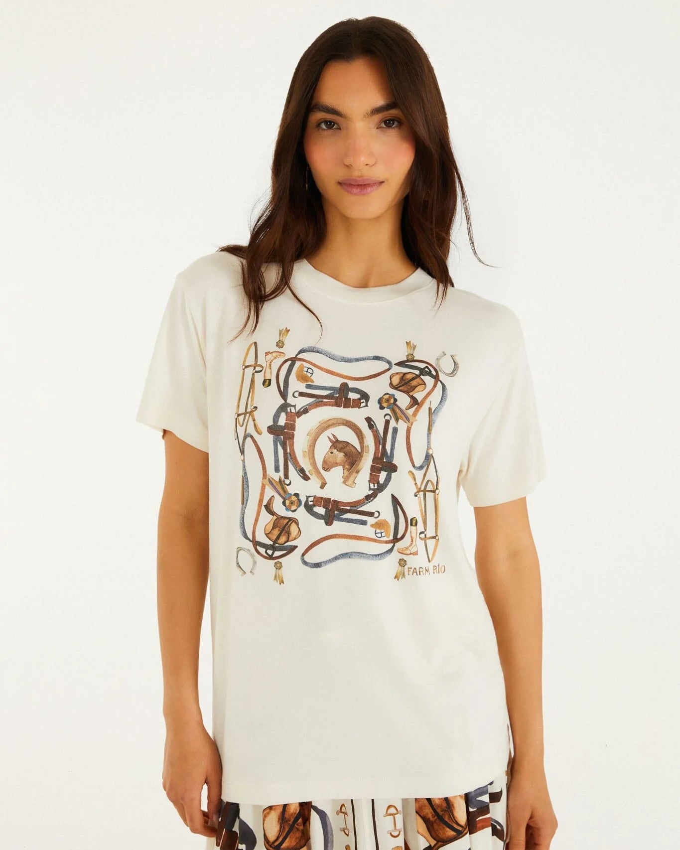 Equestrian Slim T-Shirt - Off-White