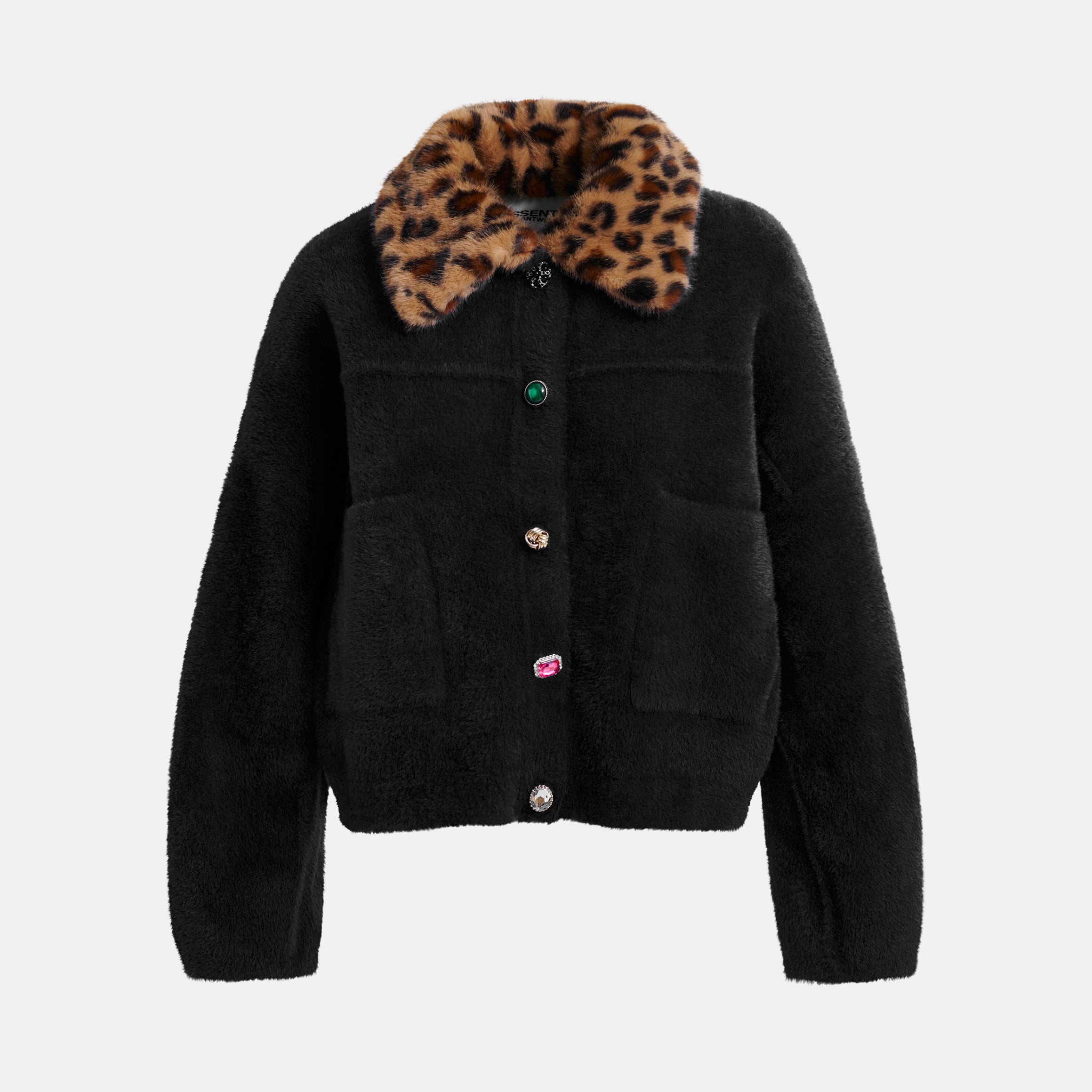Intention Jacket With Collar - Black