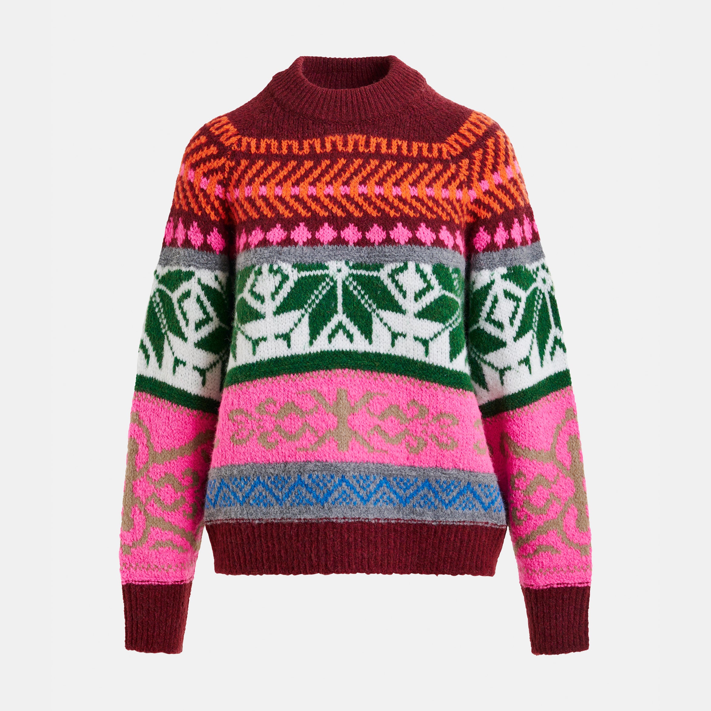 Irelando Jacqard Knit Pull - Off White