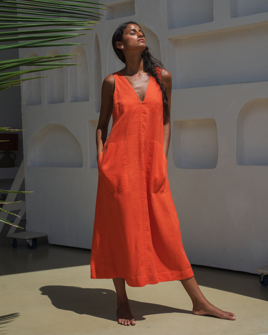 Iris Linen Dress - Spritz