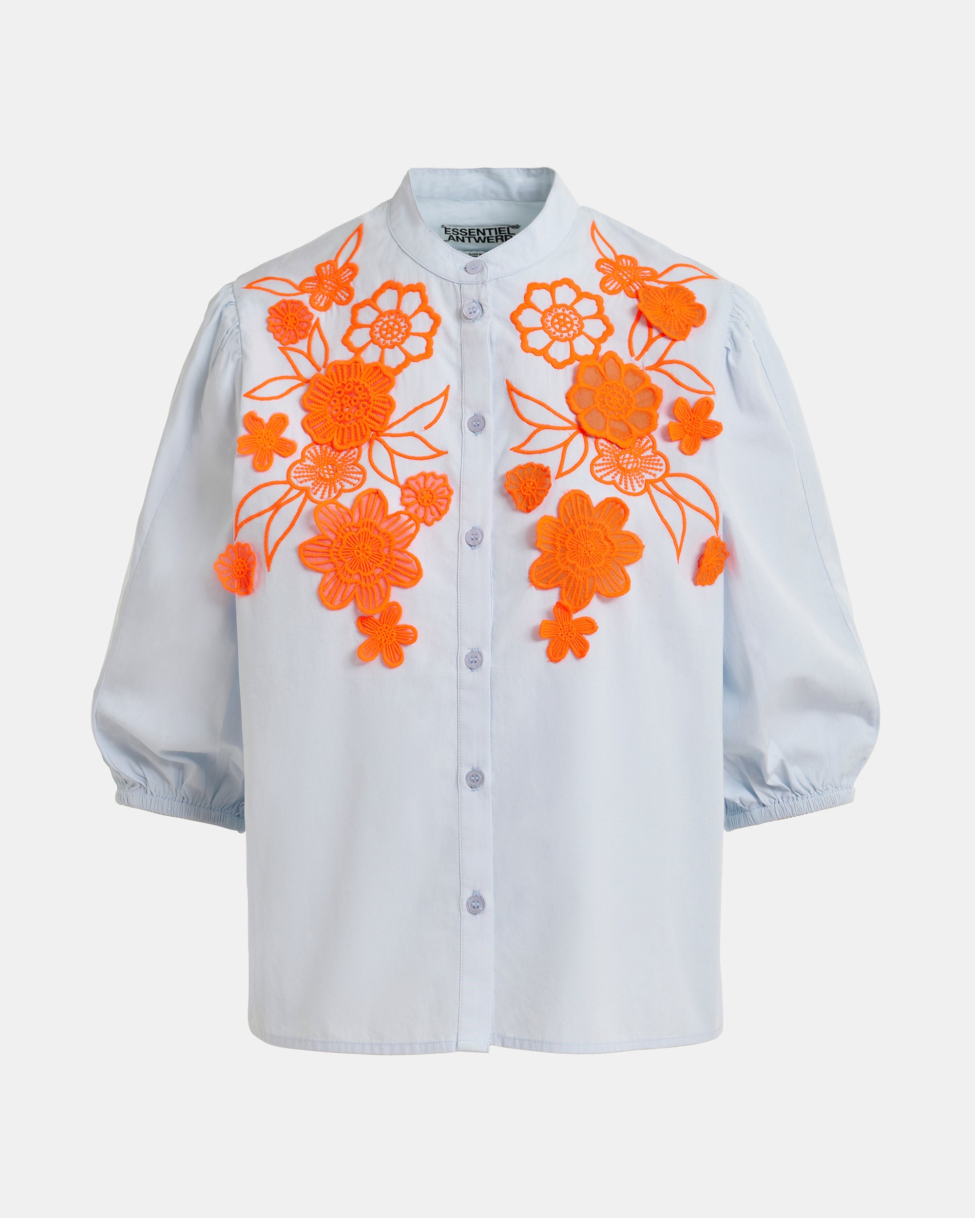 Jorja Applique Flower Shirt - Lake View