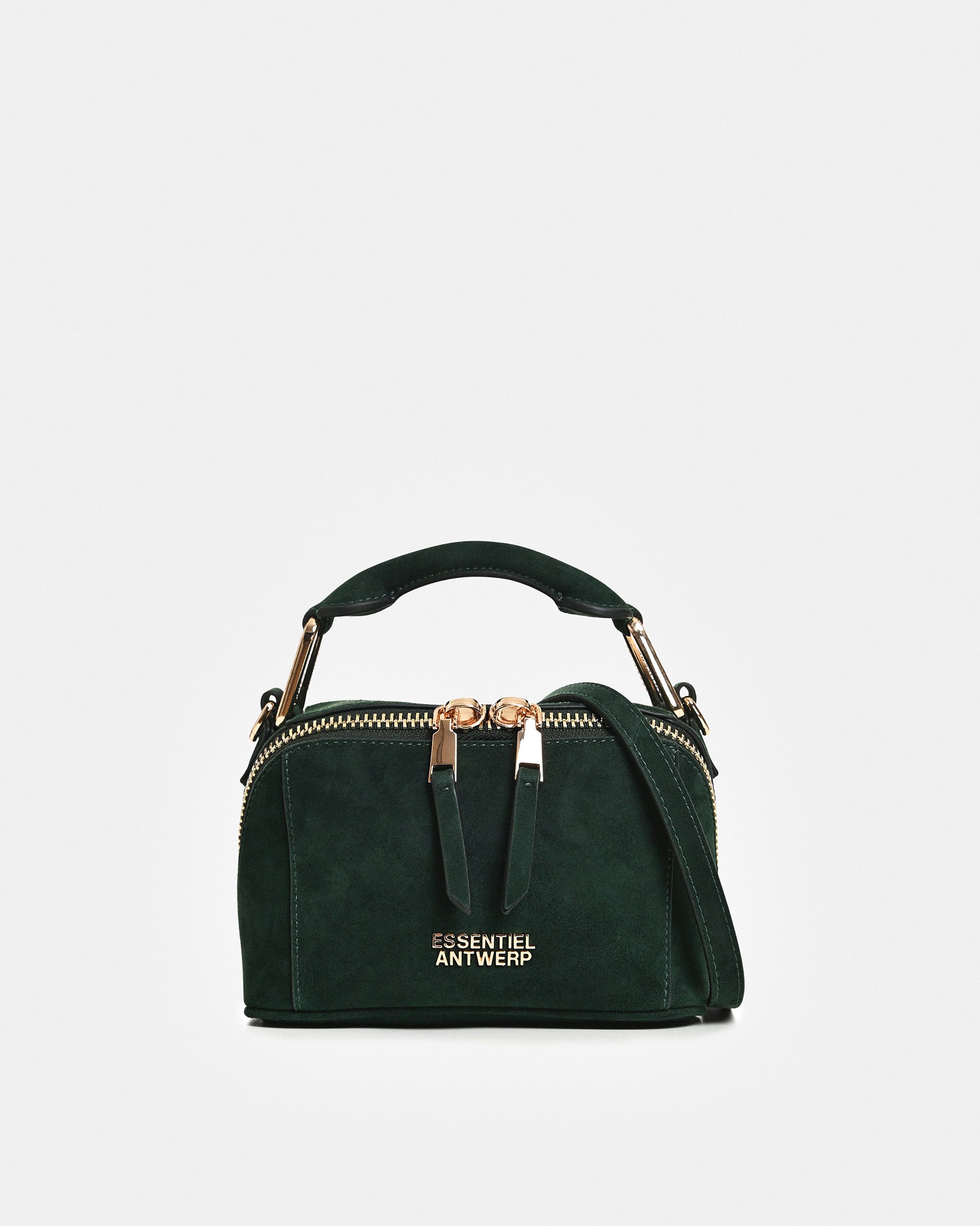 Kyla Suede Leather Bobbi Bag - Forest Whisper