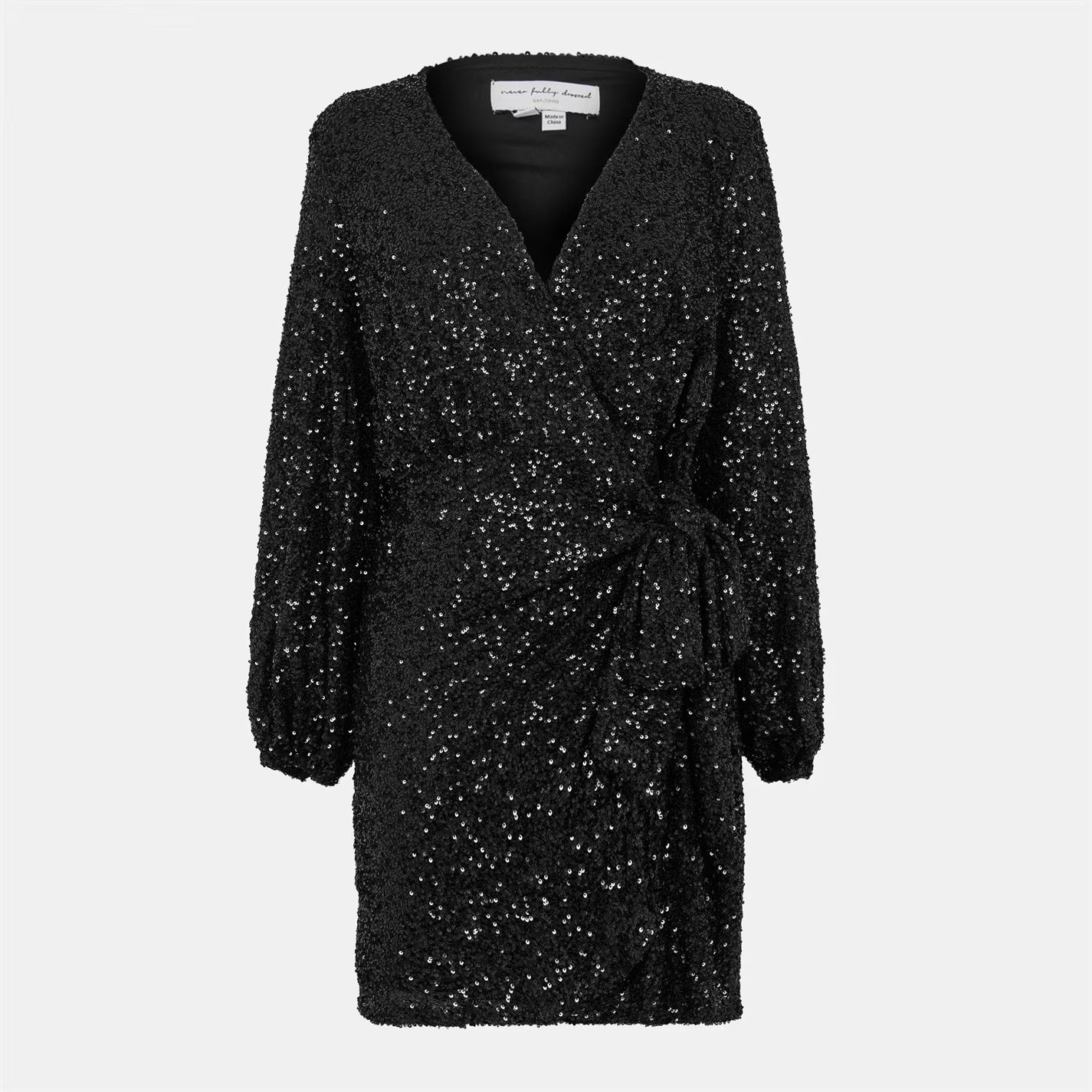 Black Sequin Mini Vienna - Black