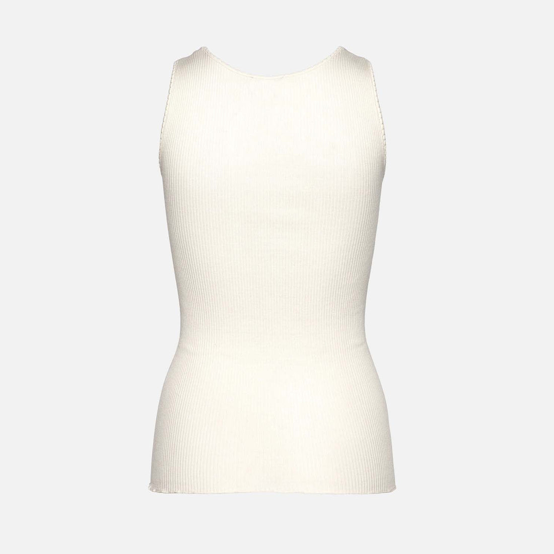 Beatha Sleeveless U-Neck Top - New White
