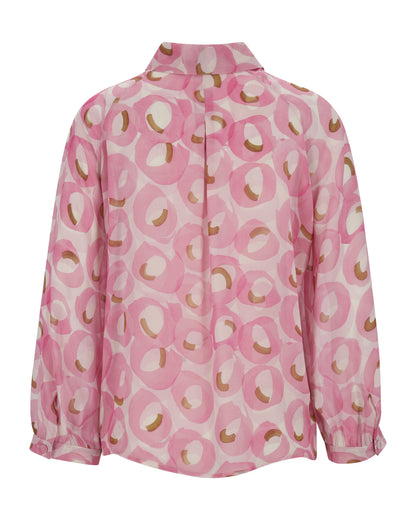 Retro Print Shirt - Retro Print Pink