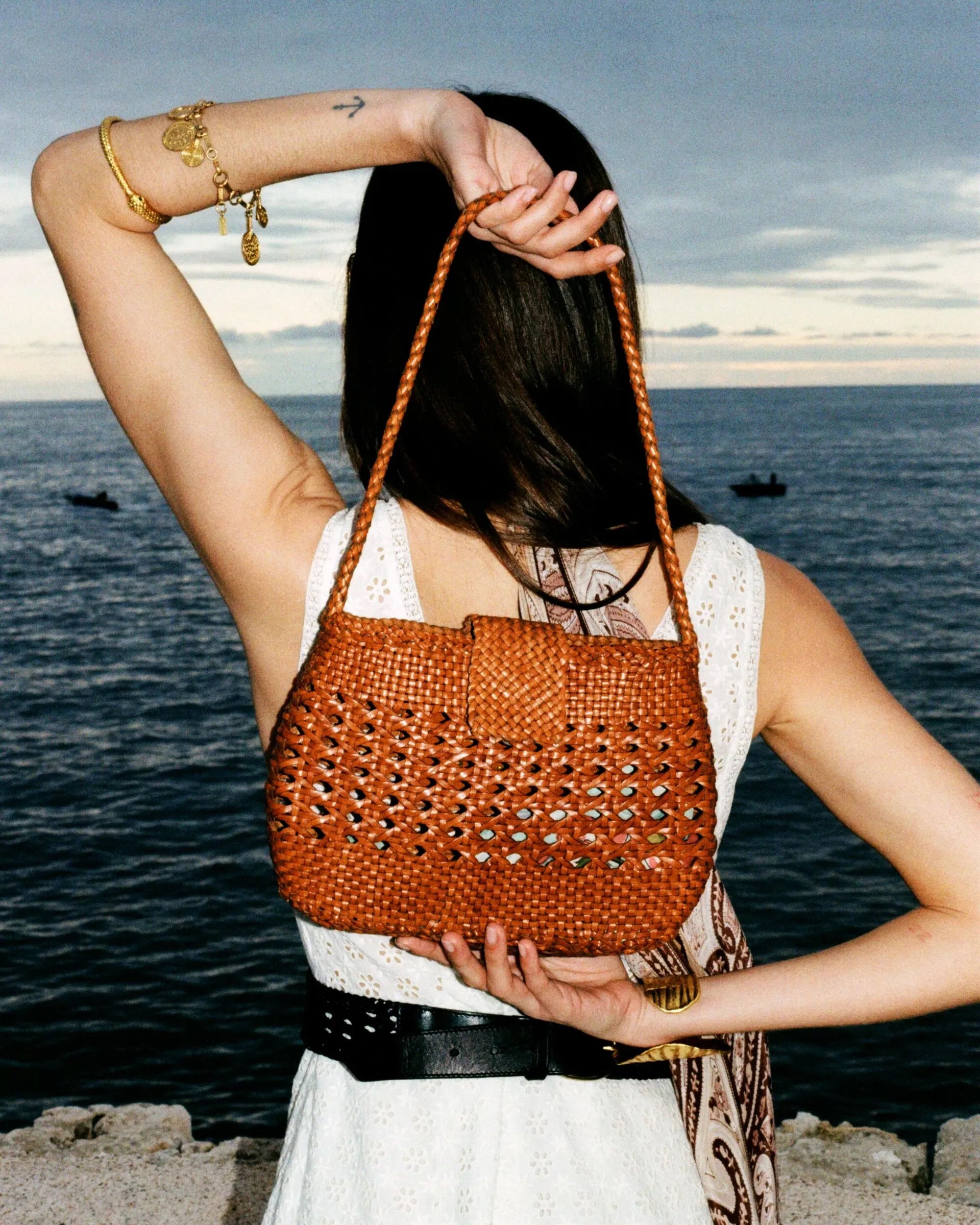 Rixo x Dragon Diffusion Amoria Bag - Tan